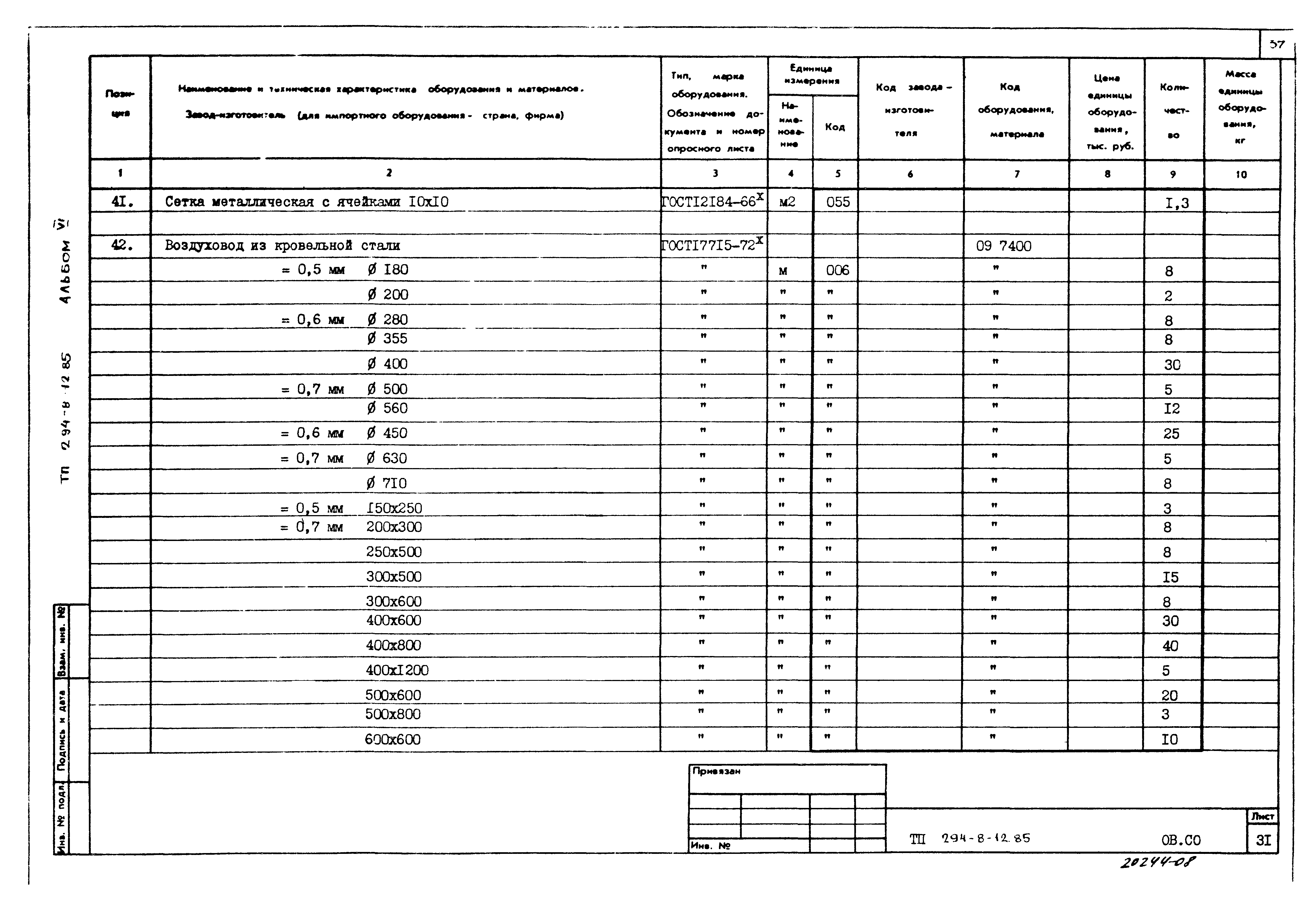 Типовой проект 294-8-12.85