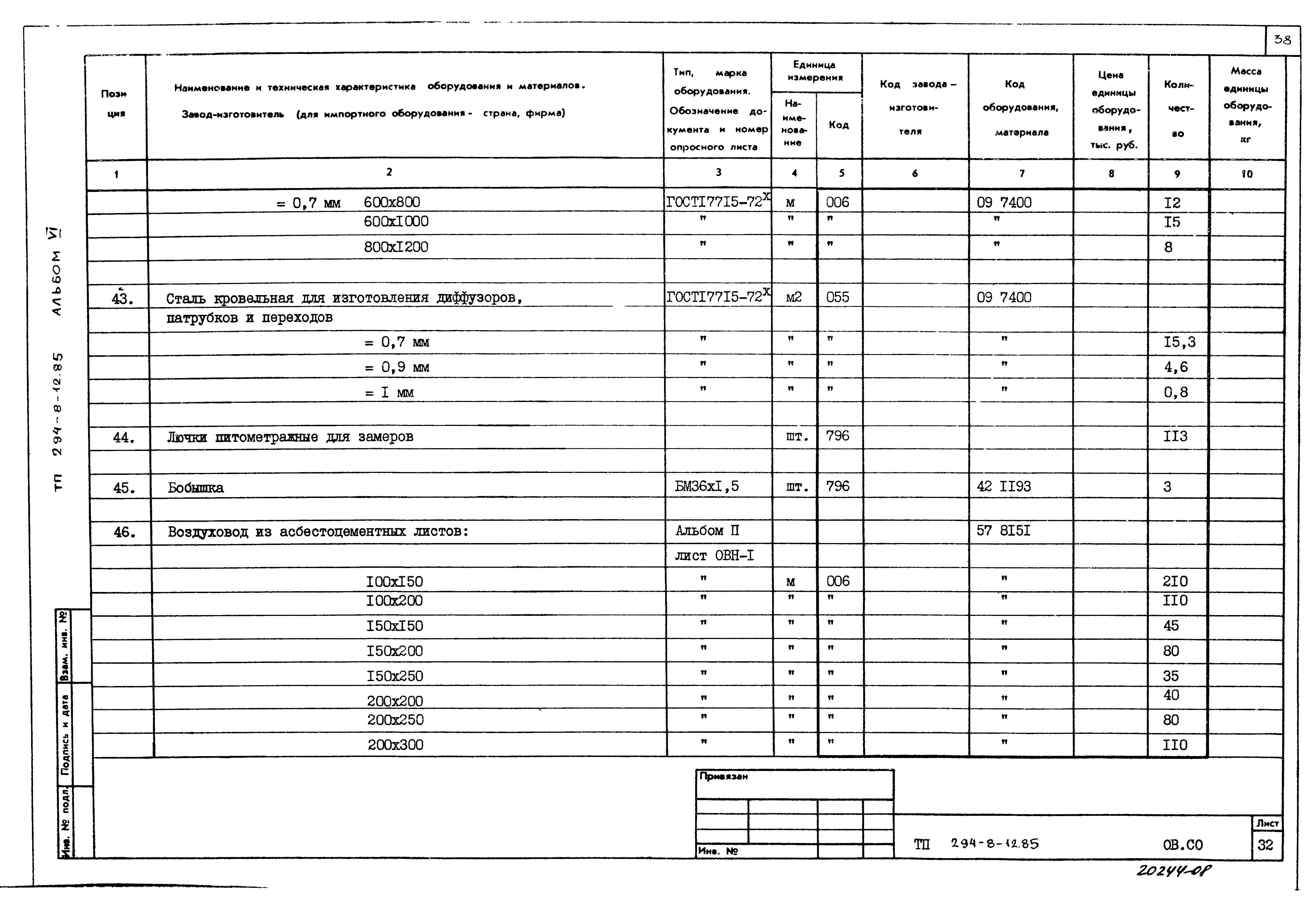 Типовой проект 294-8-12.85