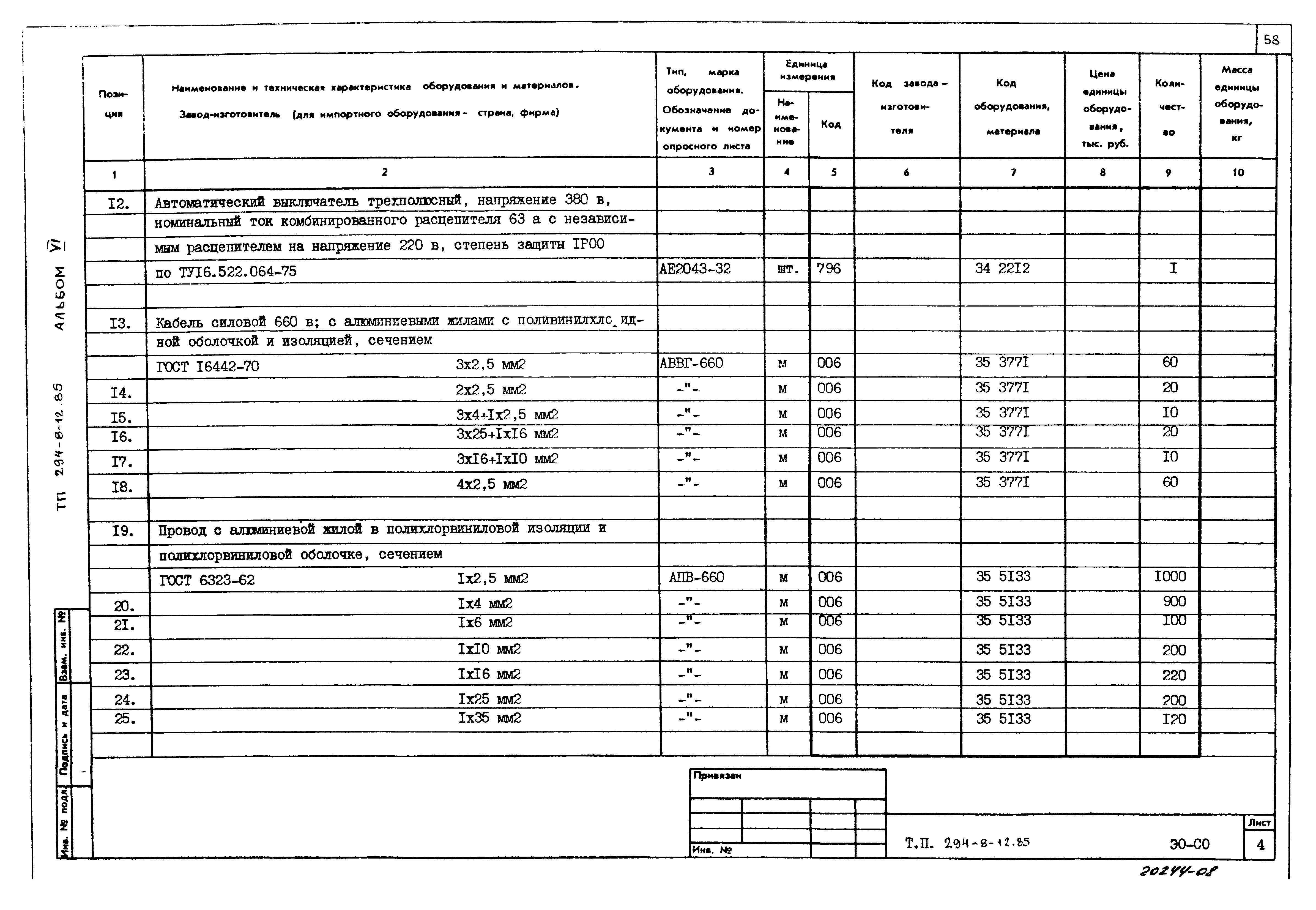 Типовой проект 294-8-12.85