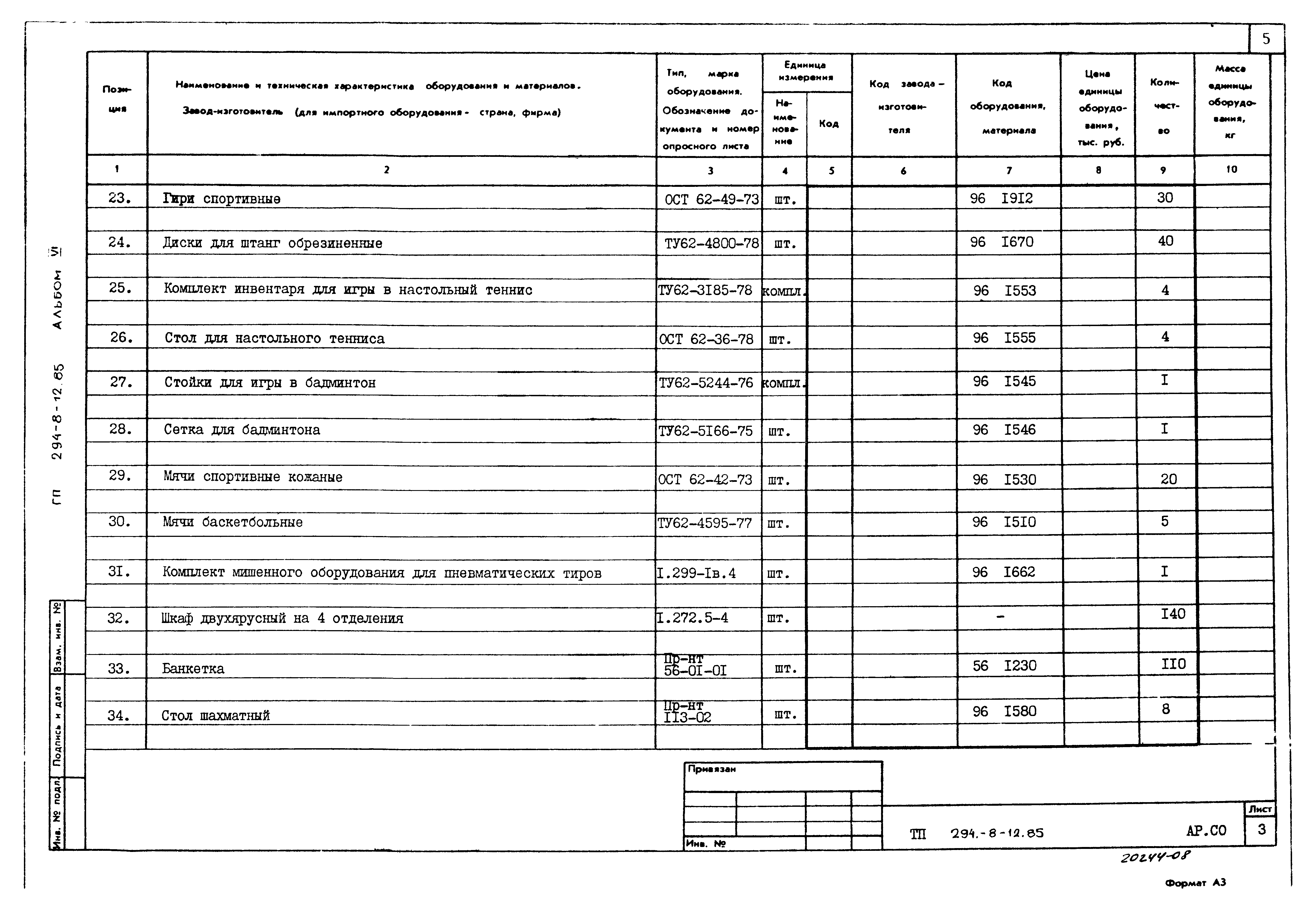 Типовой проект 294-8-12.85