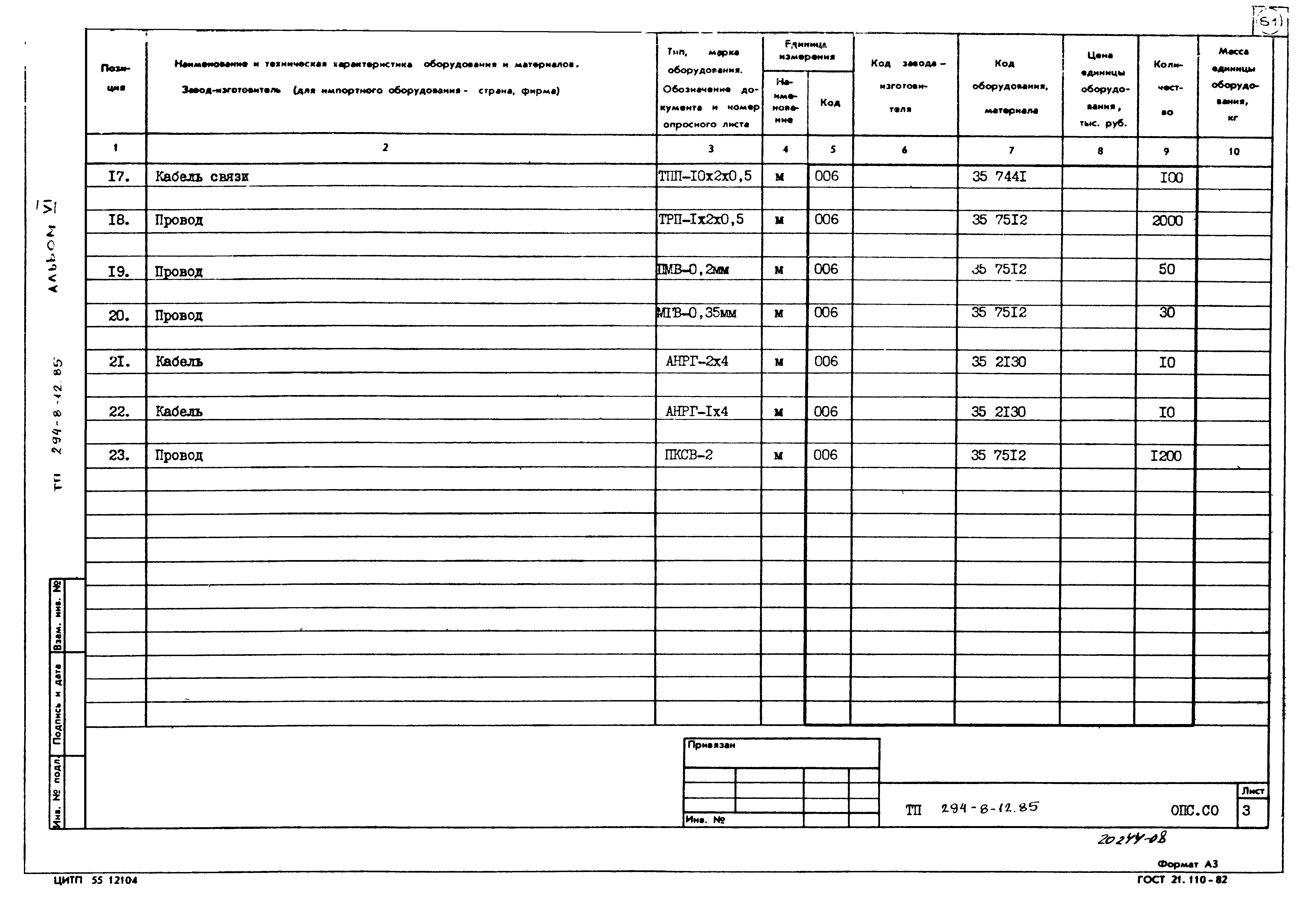 Типовой проект 294-8-12.85