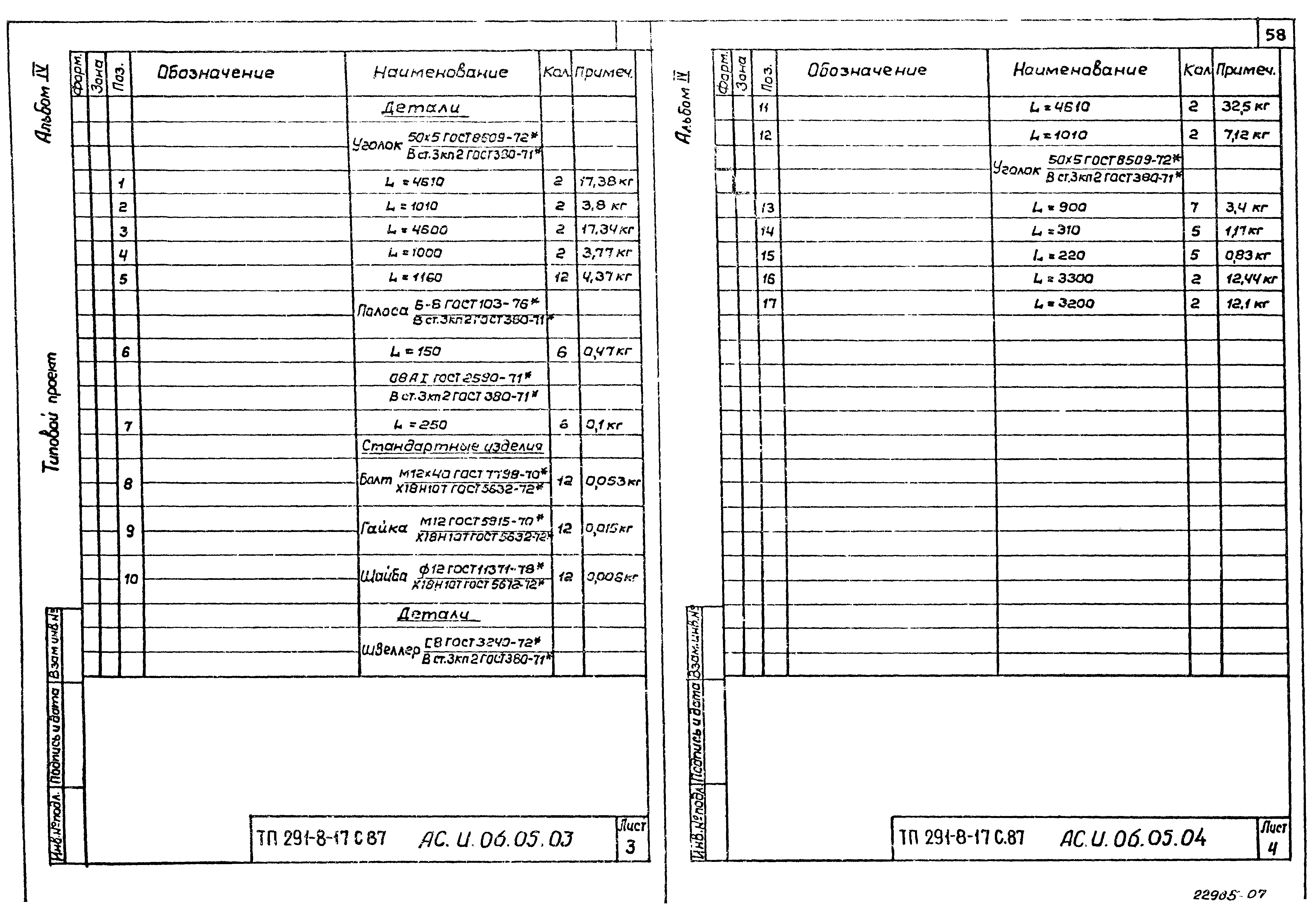 Типовой проект 291-8-17с.87
