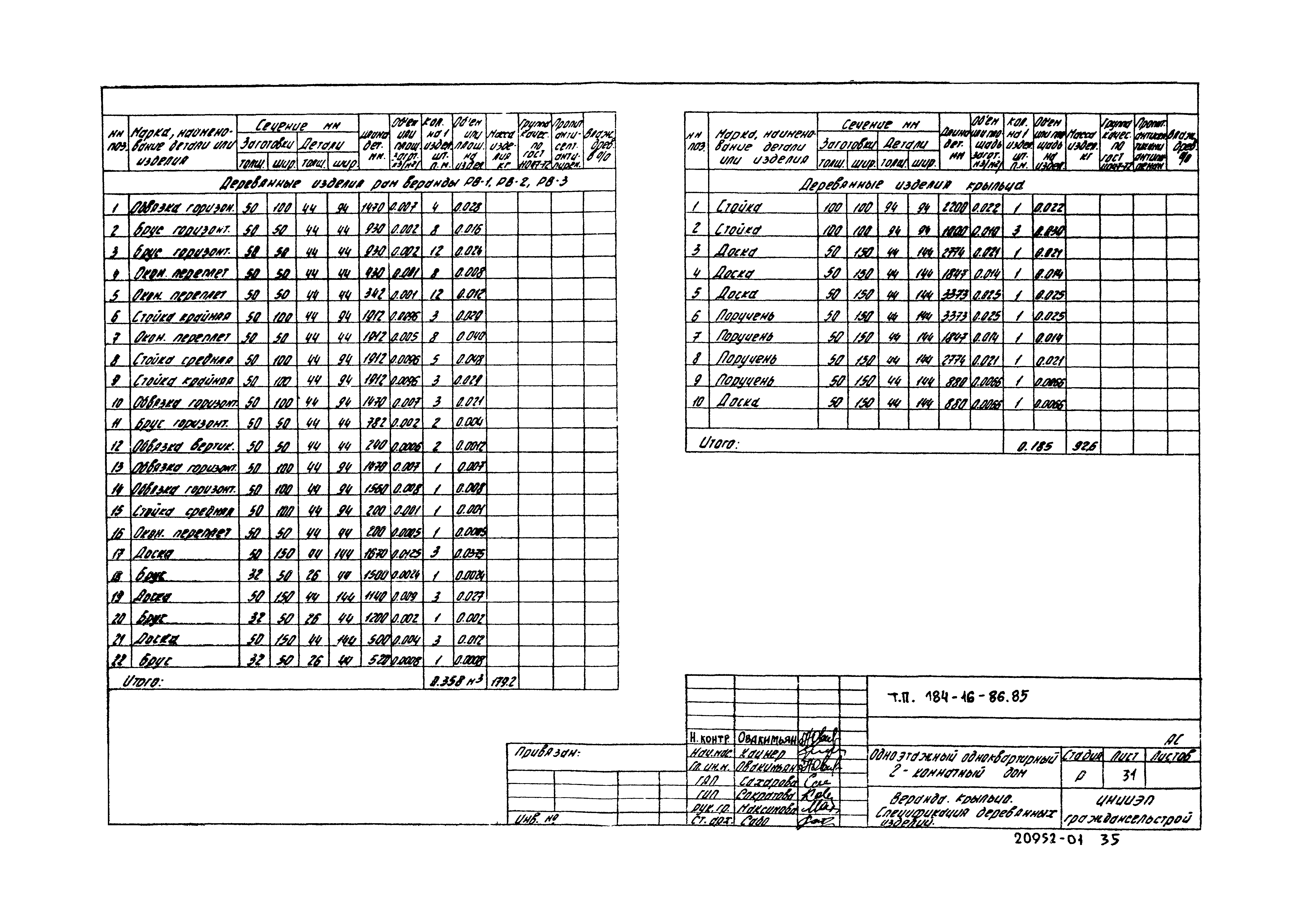 Типовой проект 184-16-86.85