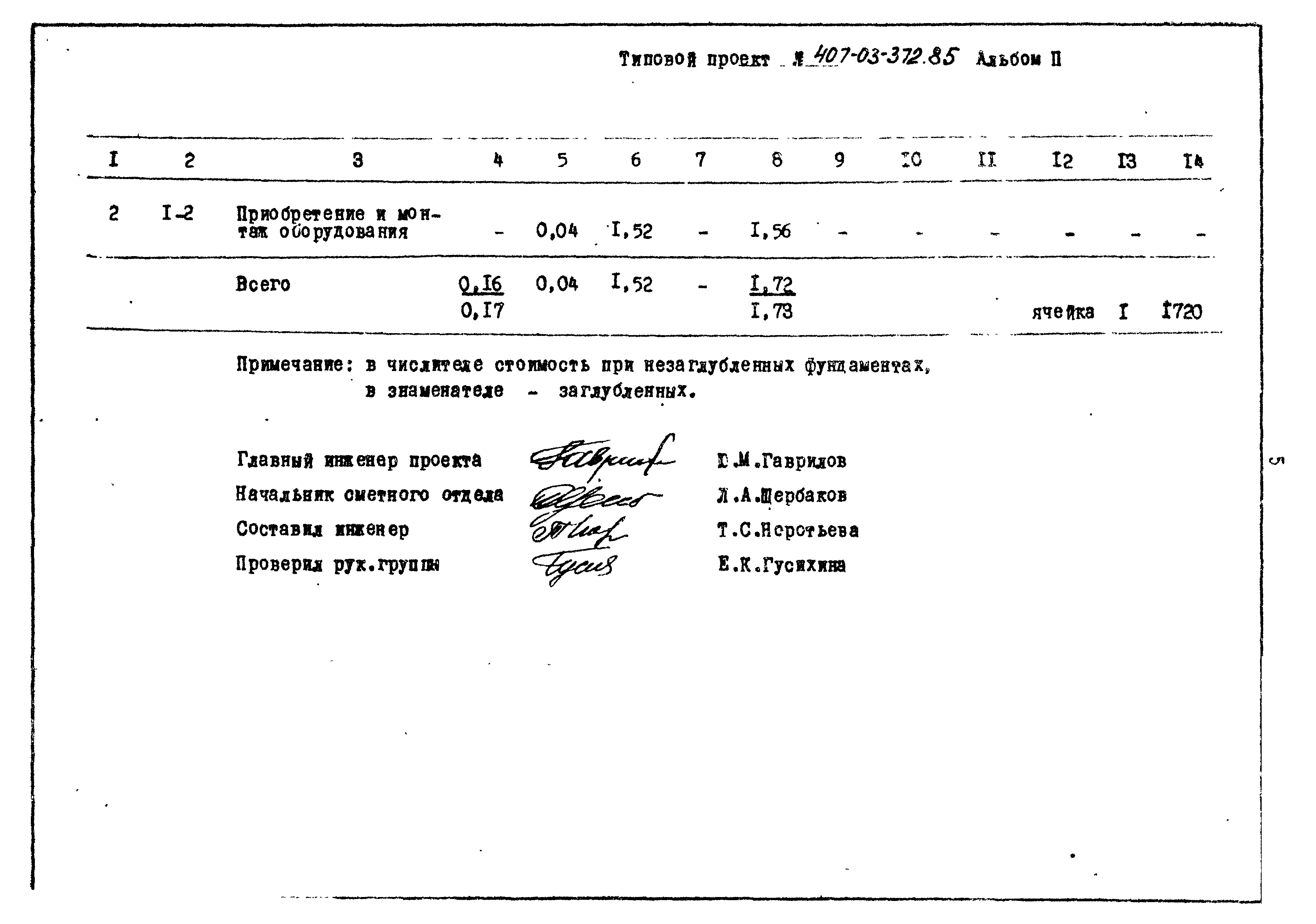 Типовой проект 407-03-372.85