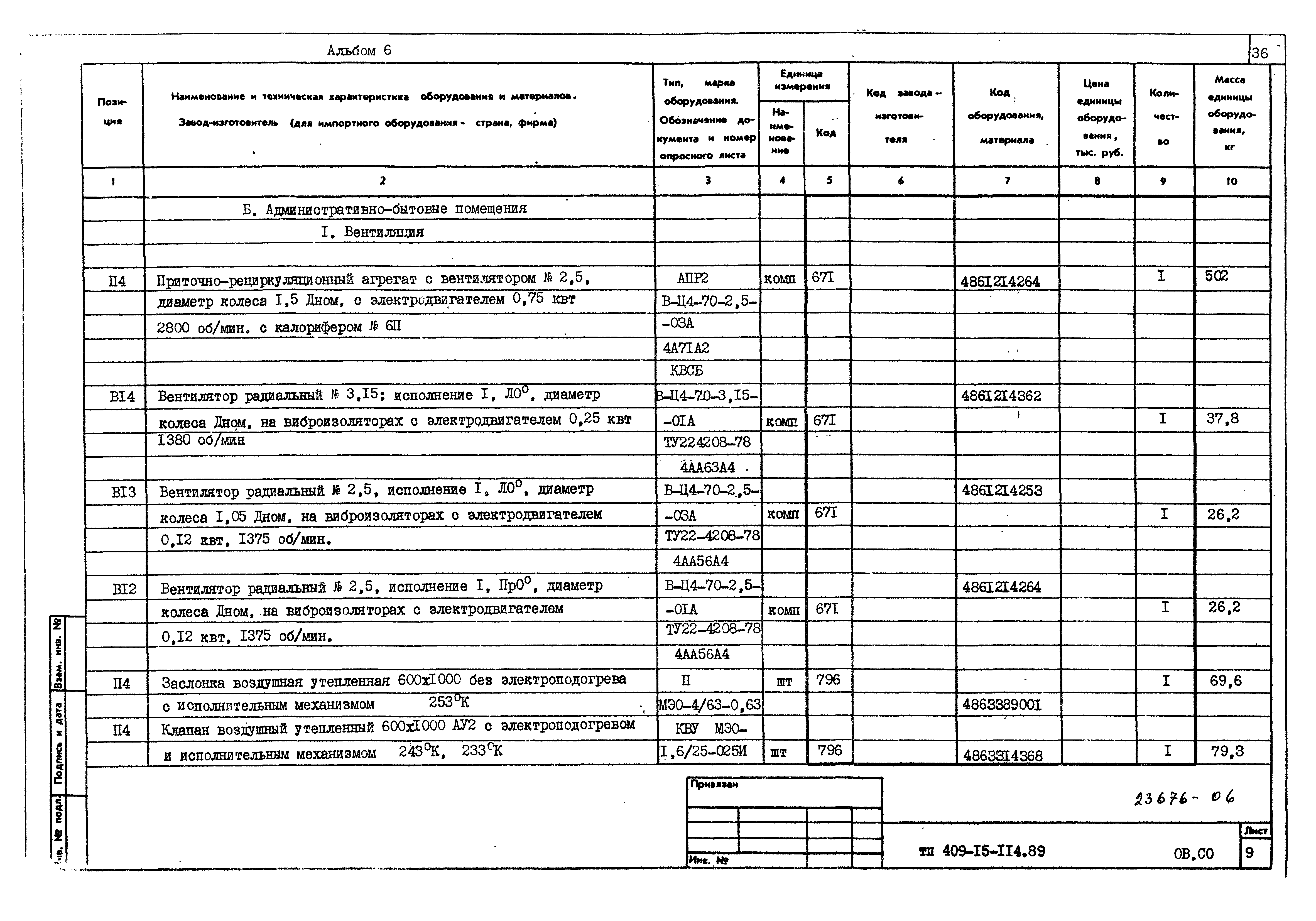 Типовой проект 409-15-114.89