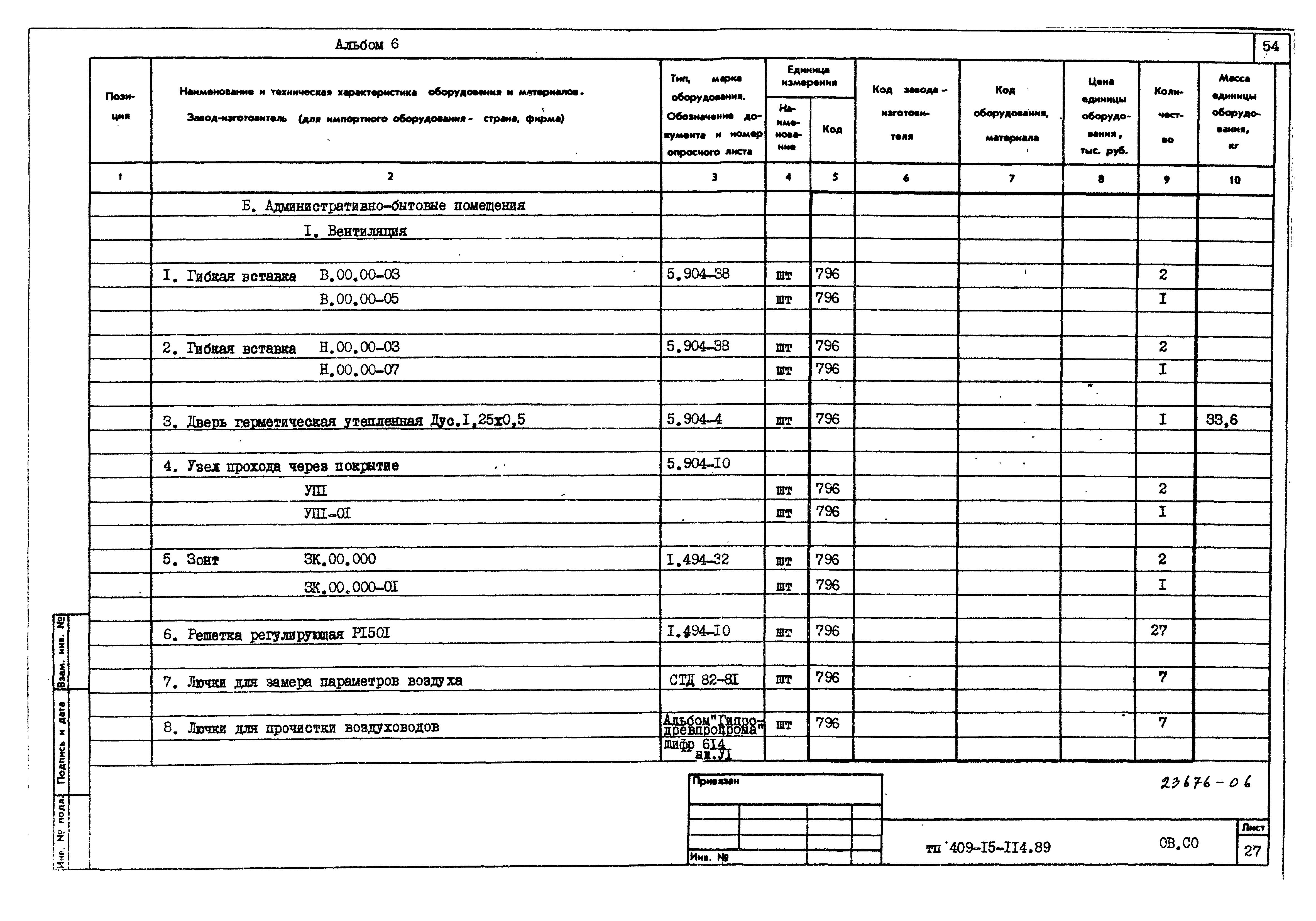 Типовой проект 409-15-114.89