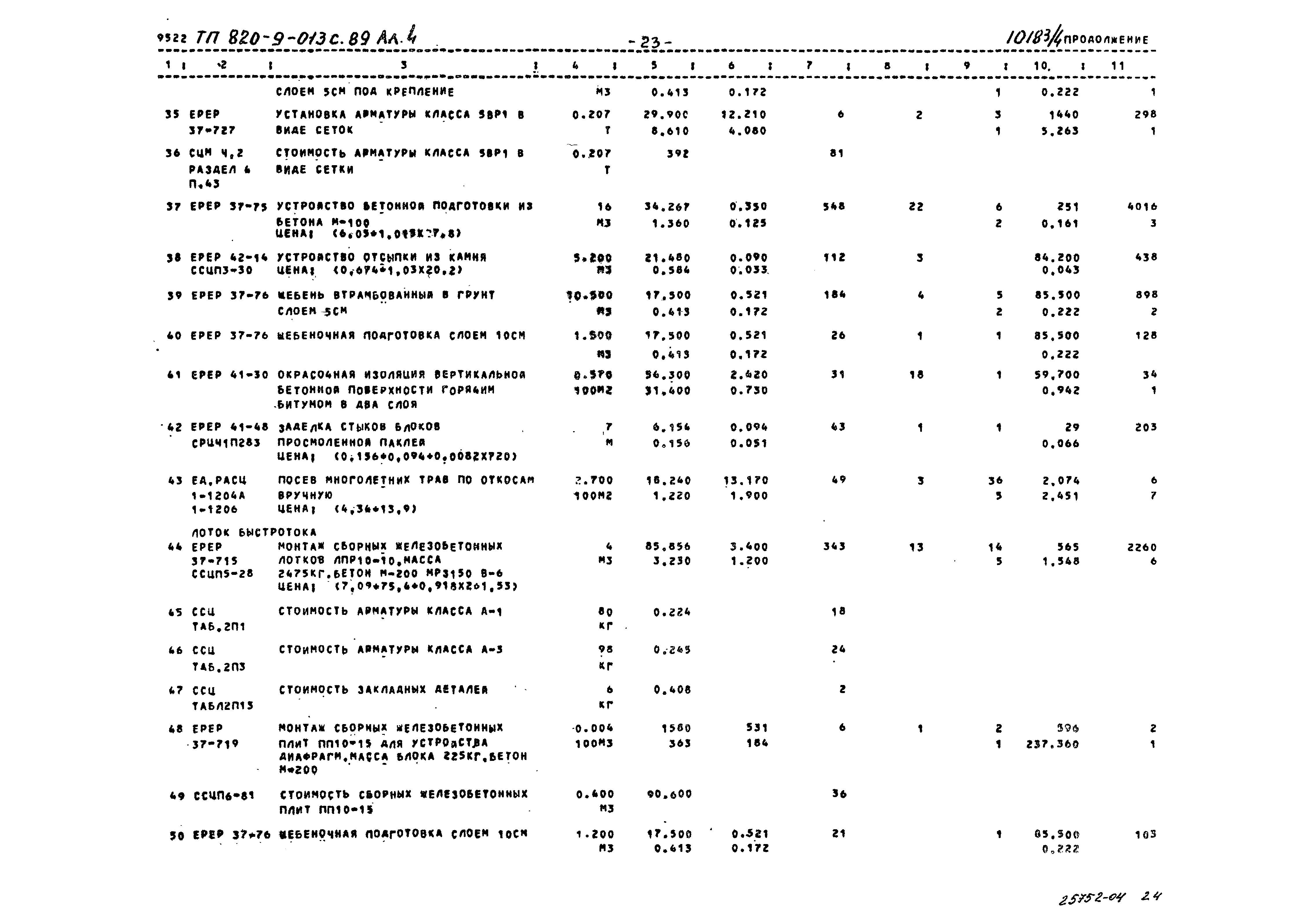 Типовые проектные решения 820-9-013с.89