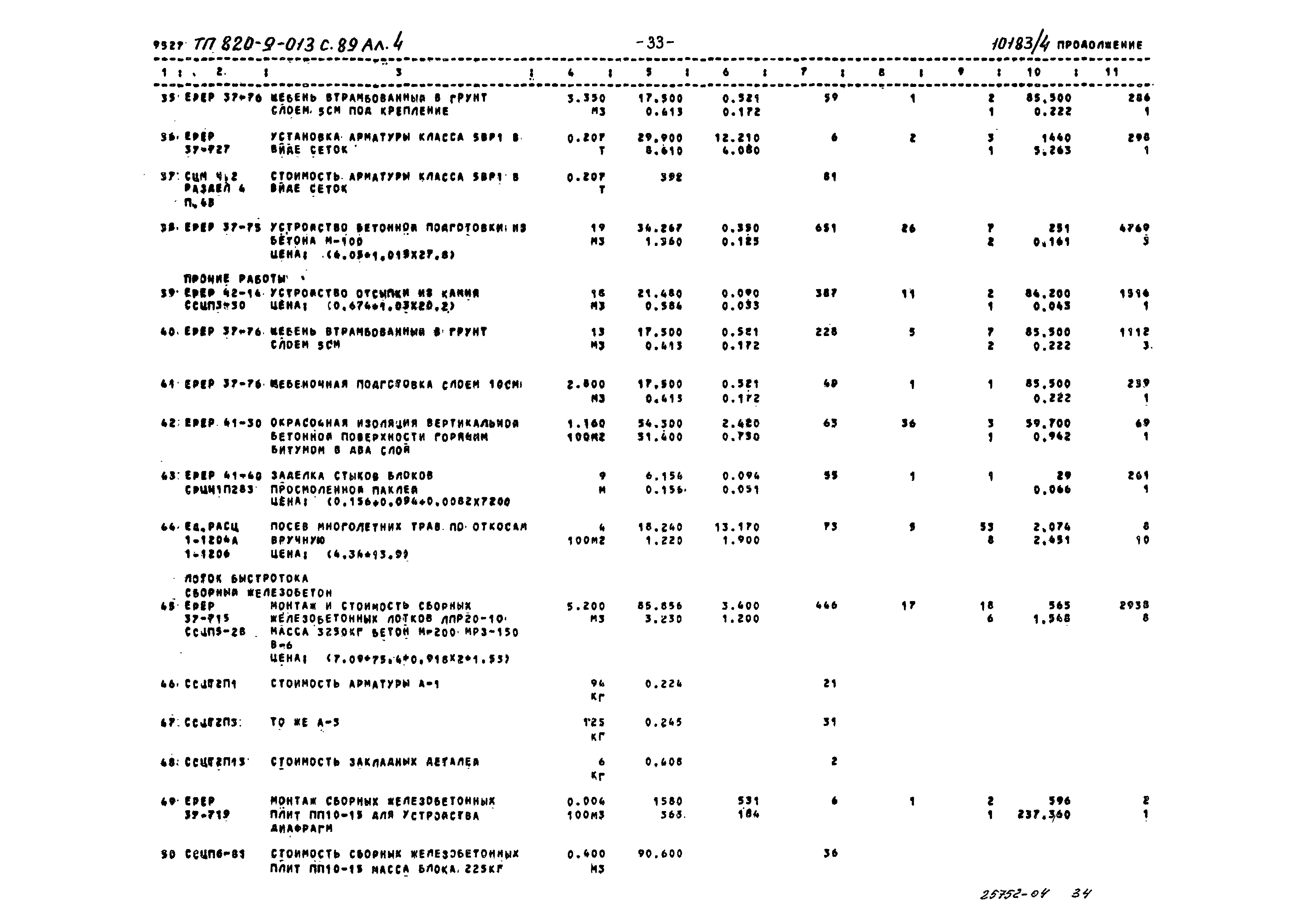 Типовые проектные решения 820-9-013с.89