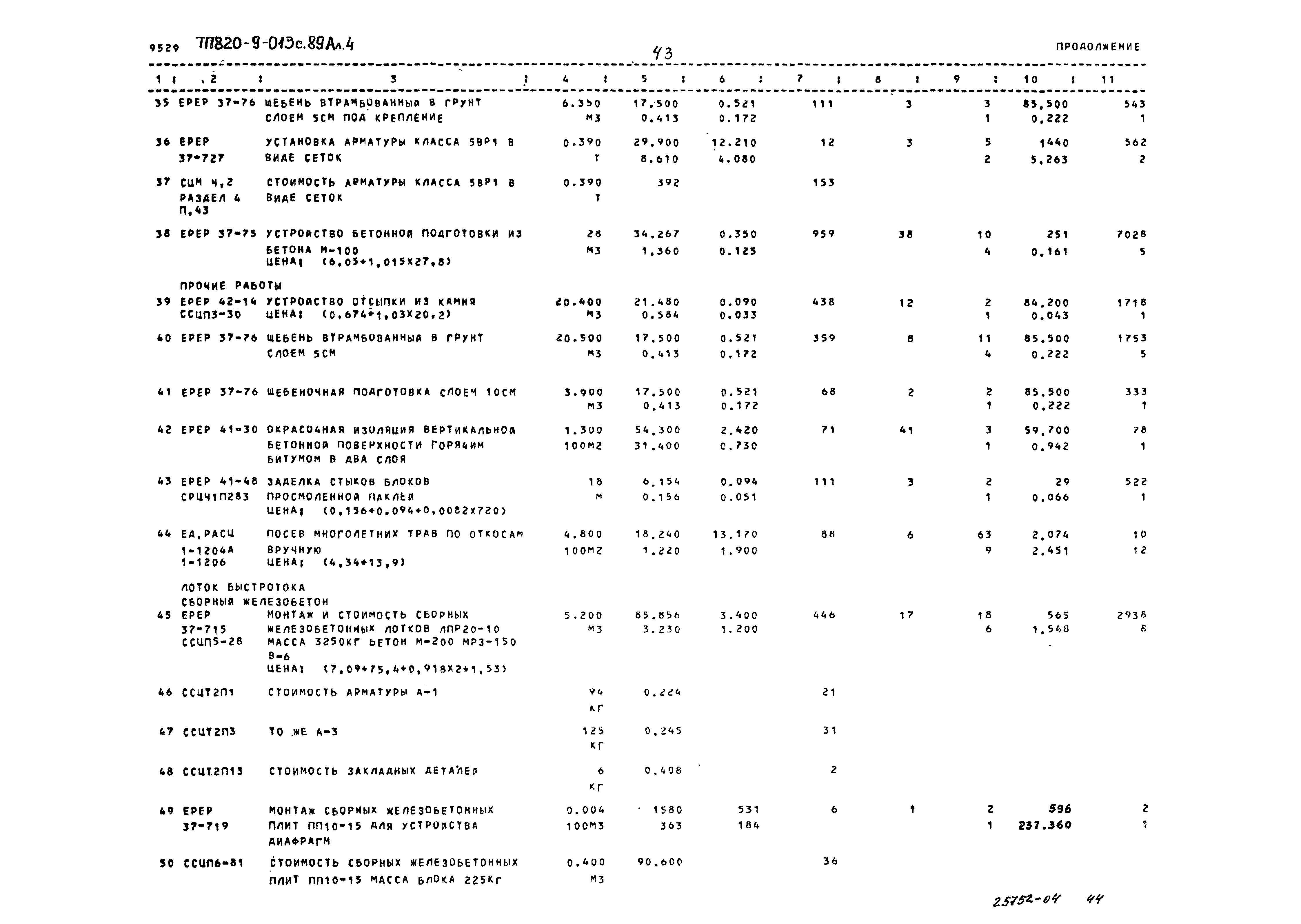 Типовые проектные решения 820-9-013с.89
