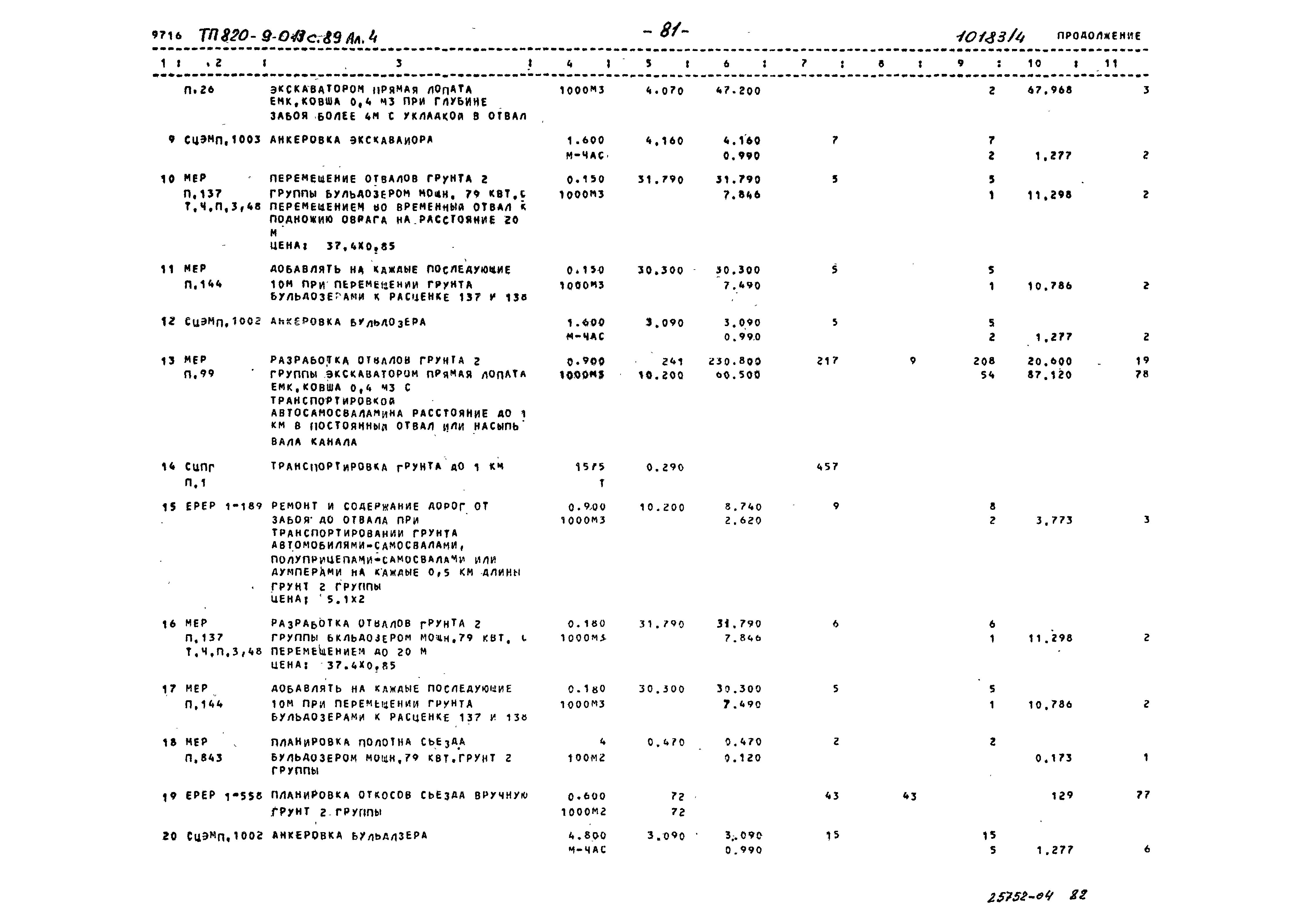 Типовые проектные решения 820-9-013с.89
