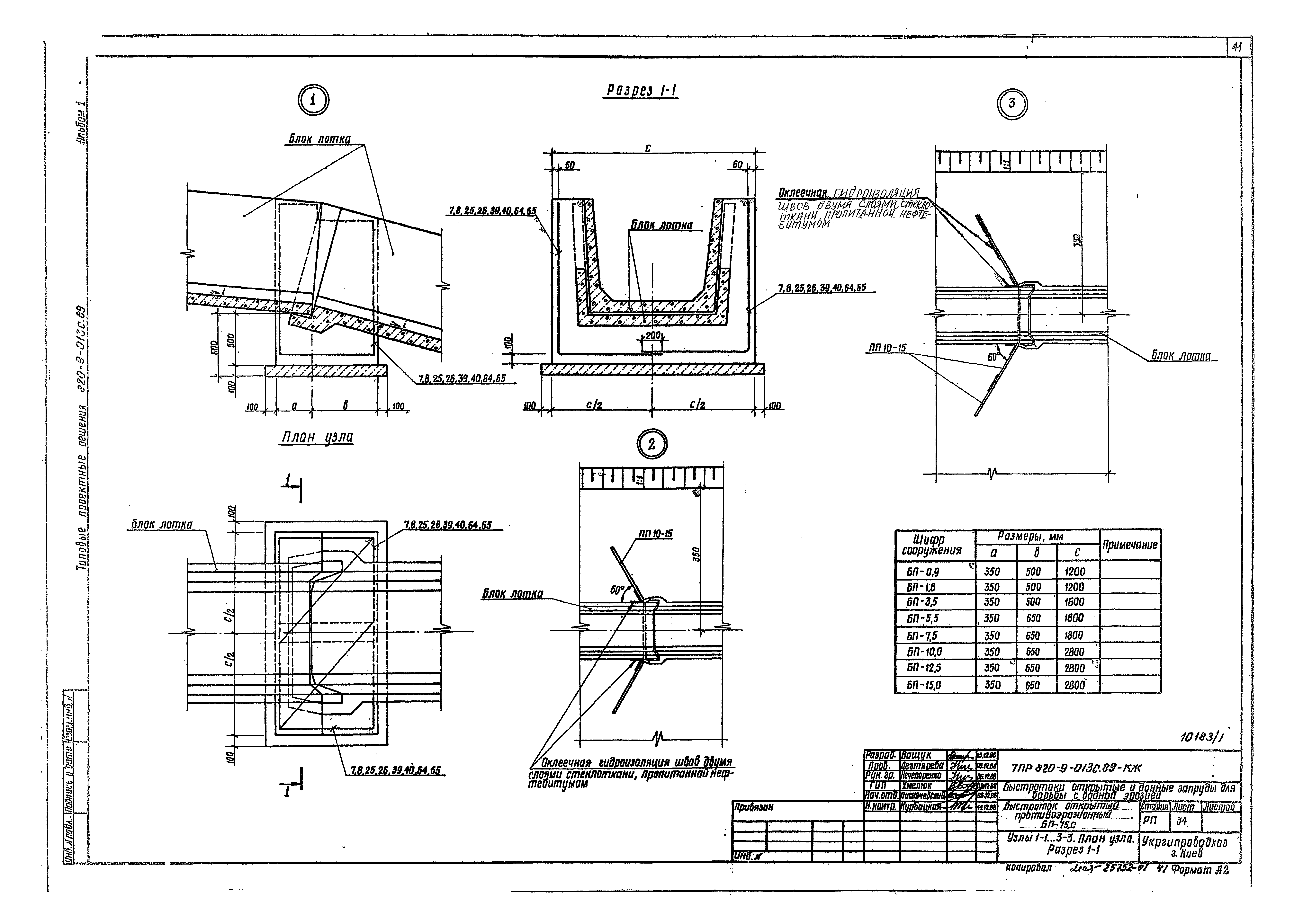 Типовые проектные решения 820-9-013с.89