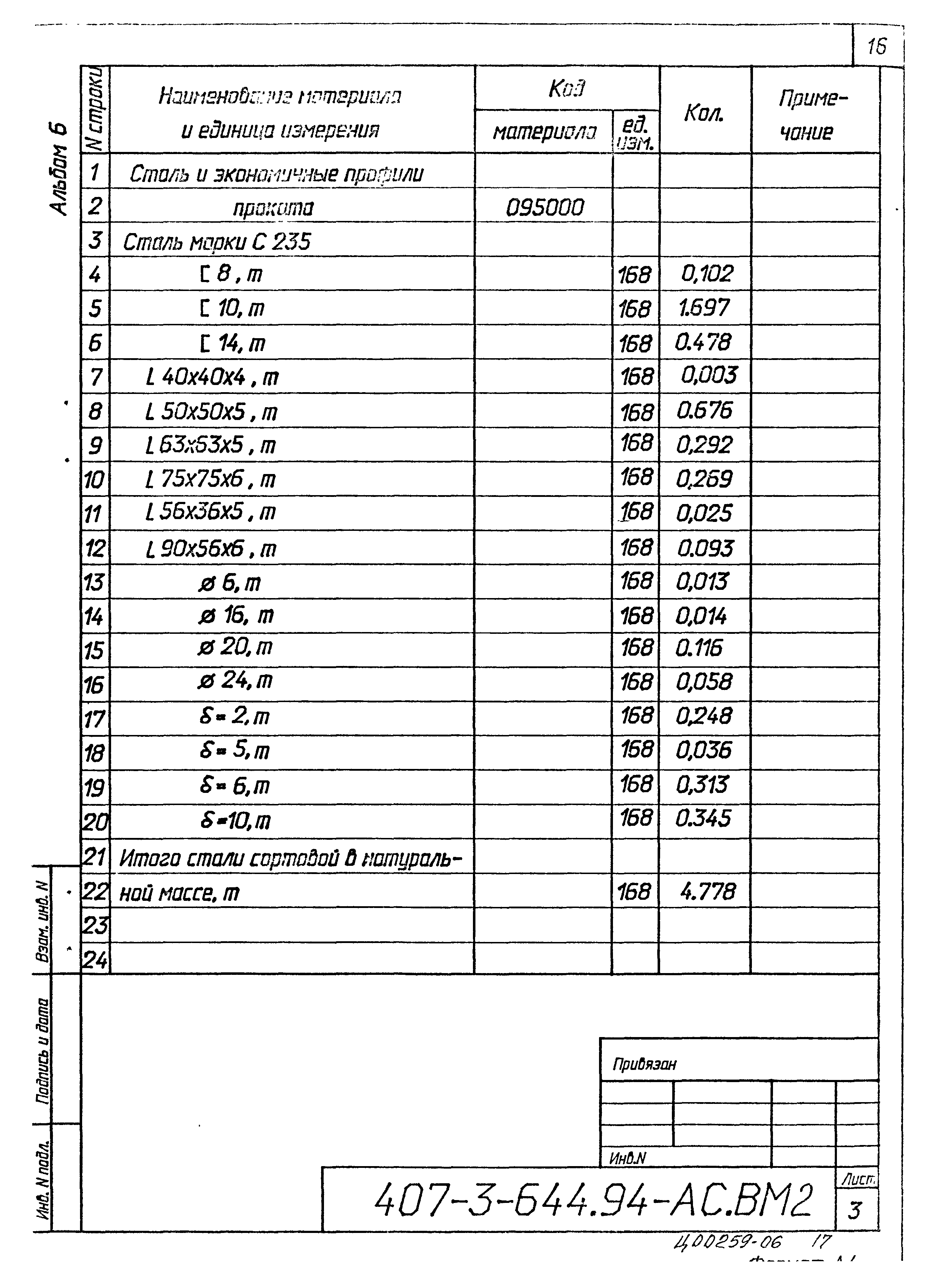 Типовой проект 407-3-644.94