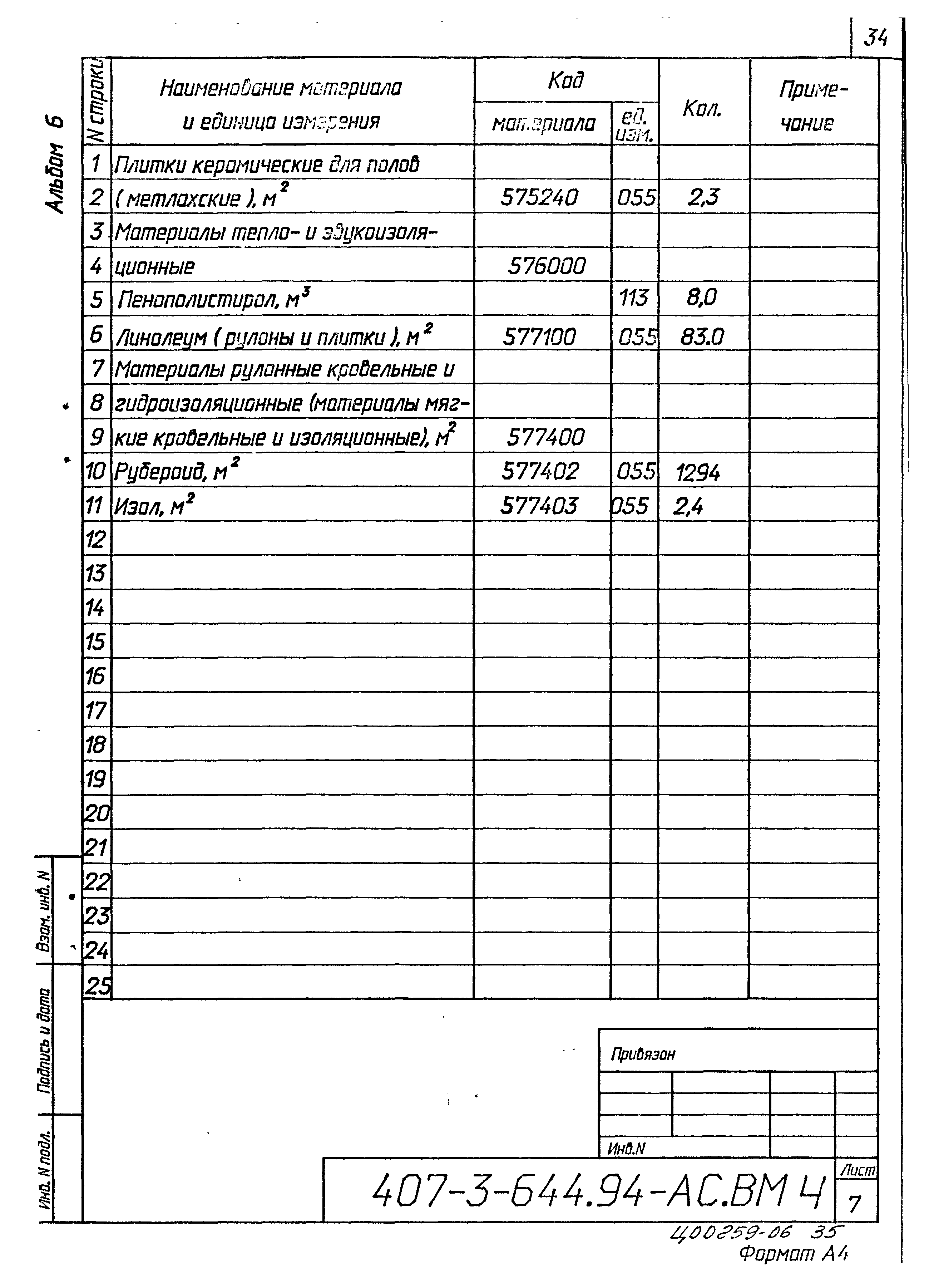 Типовой проект 407-3-644.94