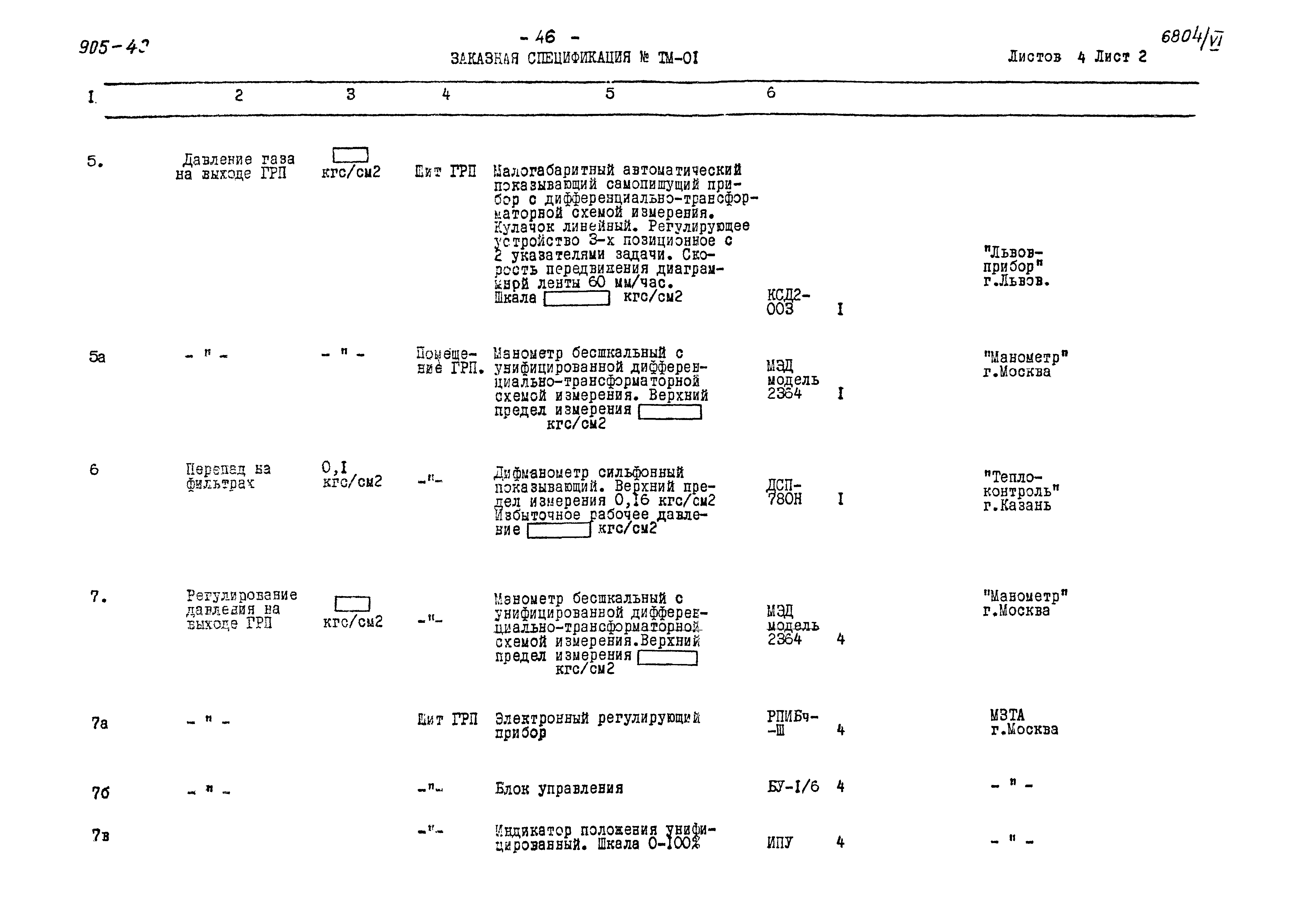 Типовой проект 905-40