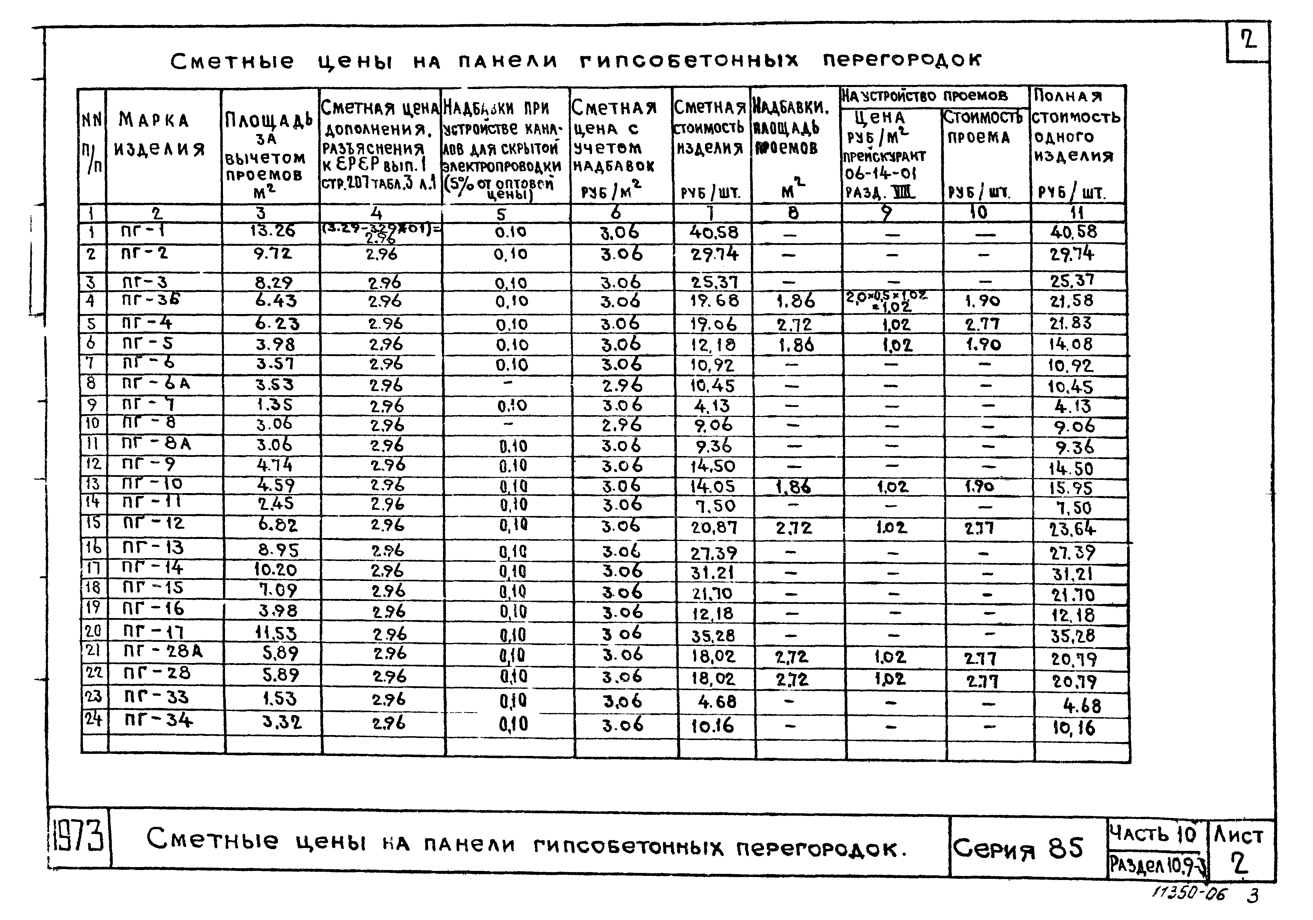 Типовой проект Серия 85