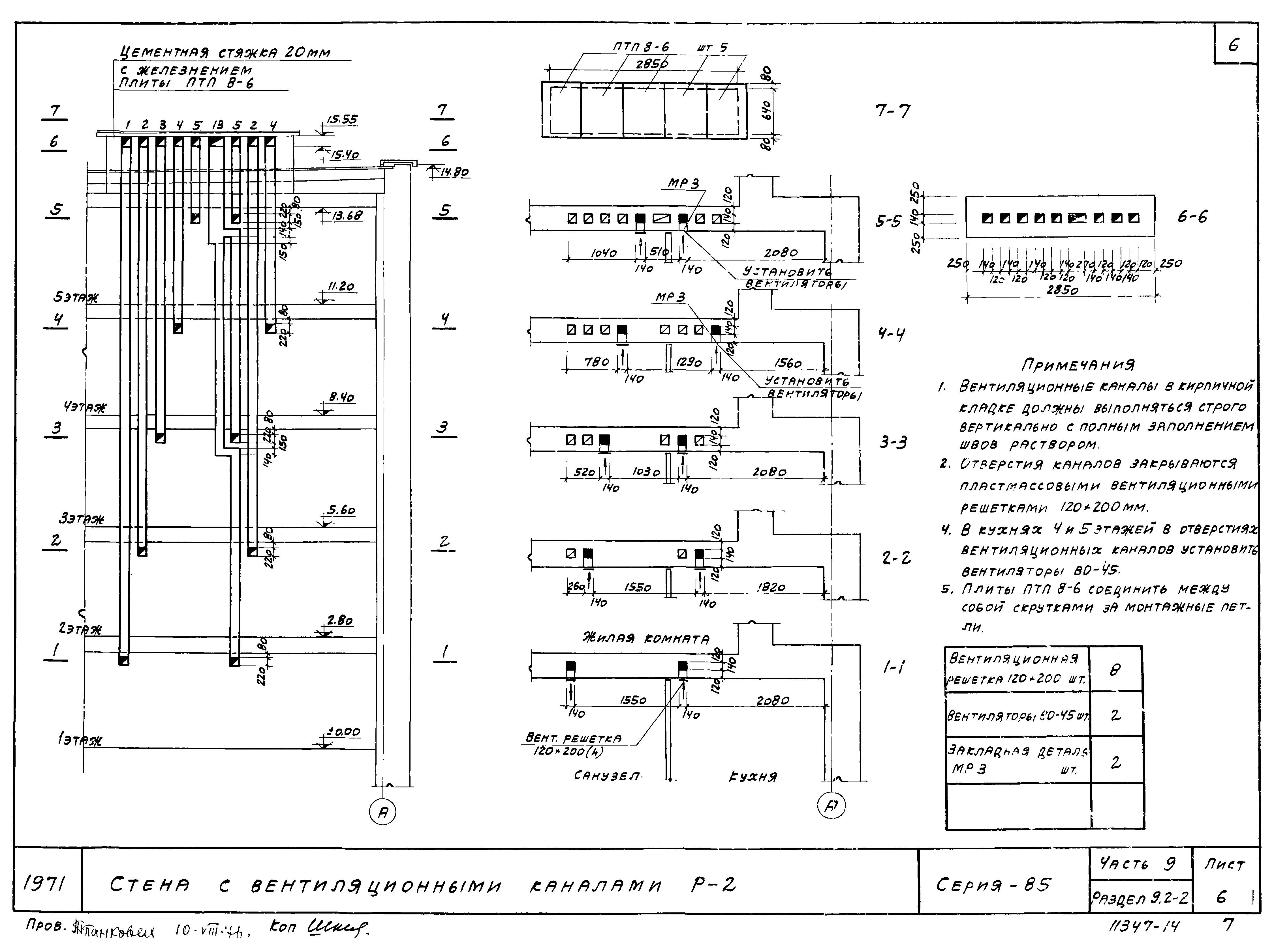 Типовой проект Серия 85