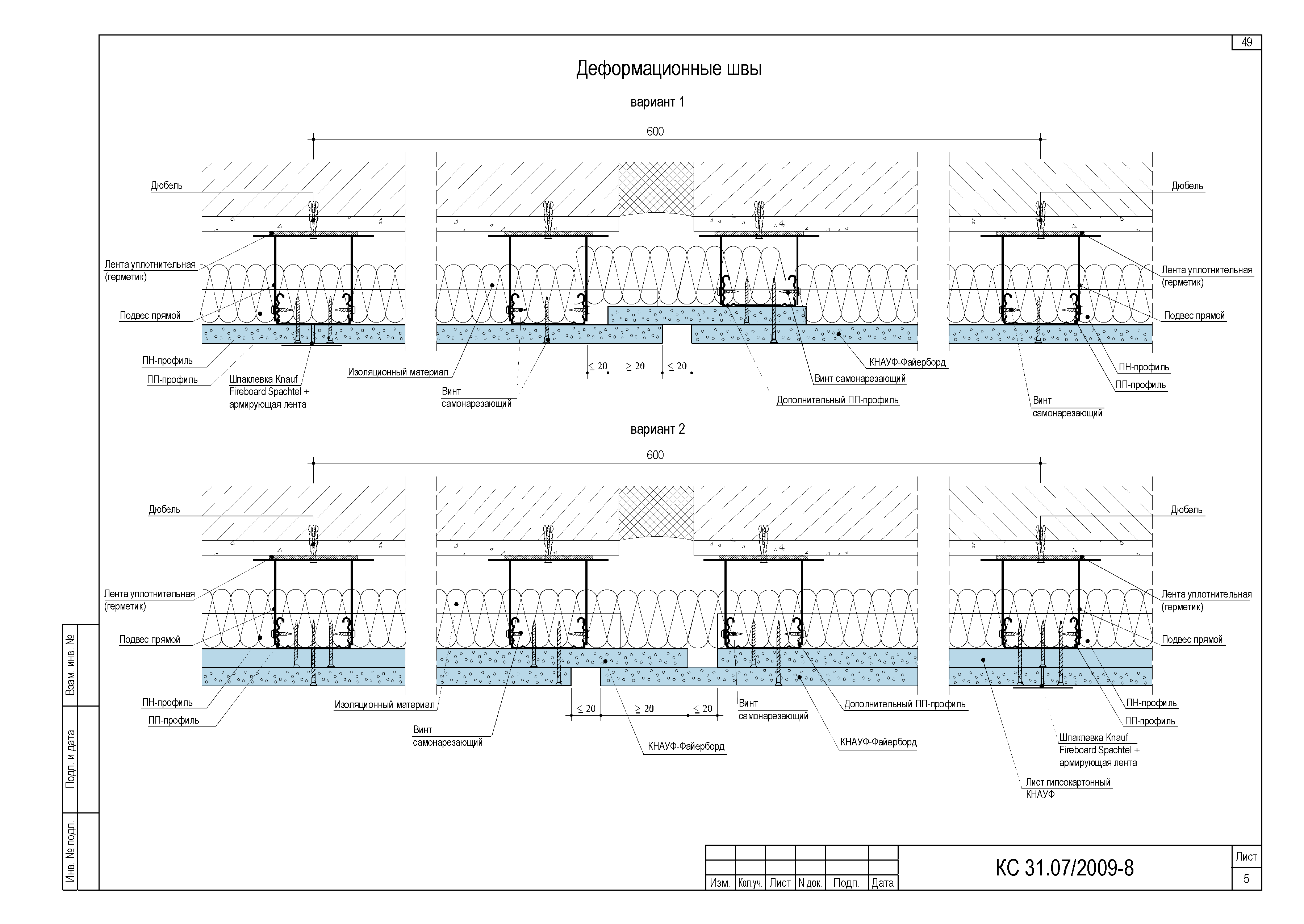 Шифр КС 31.07/2009