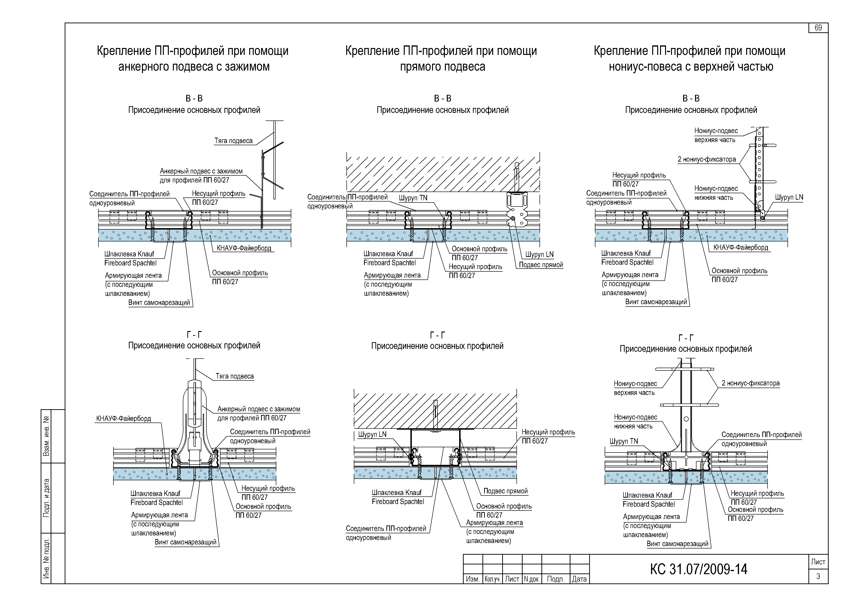 Кнауф перегородка чертеж