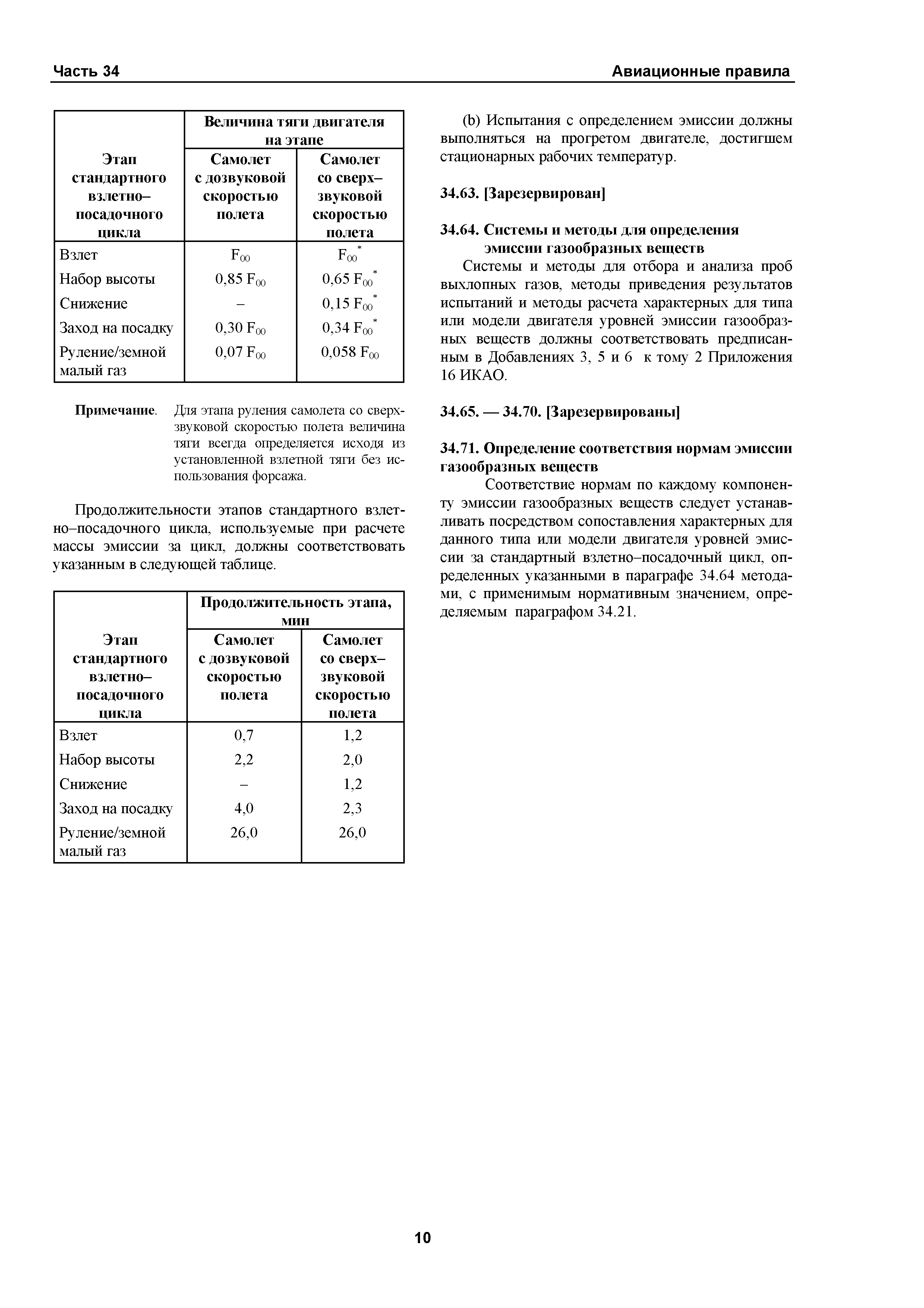 Авиационные правила Часть 34