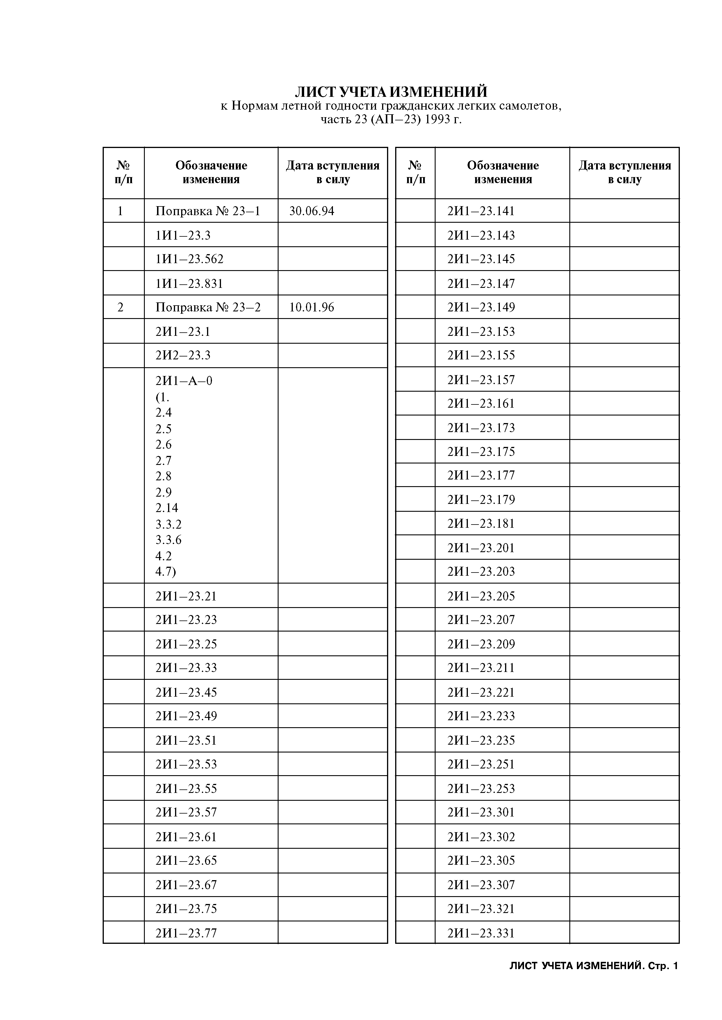 Авиационные правила Часть 23