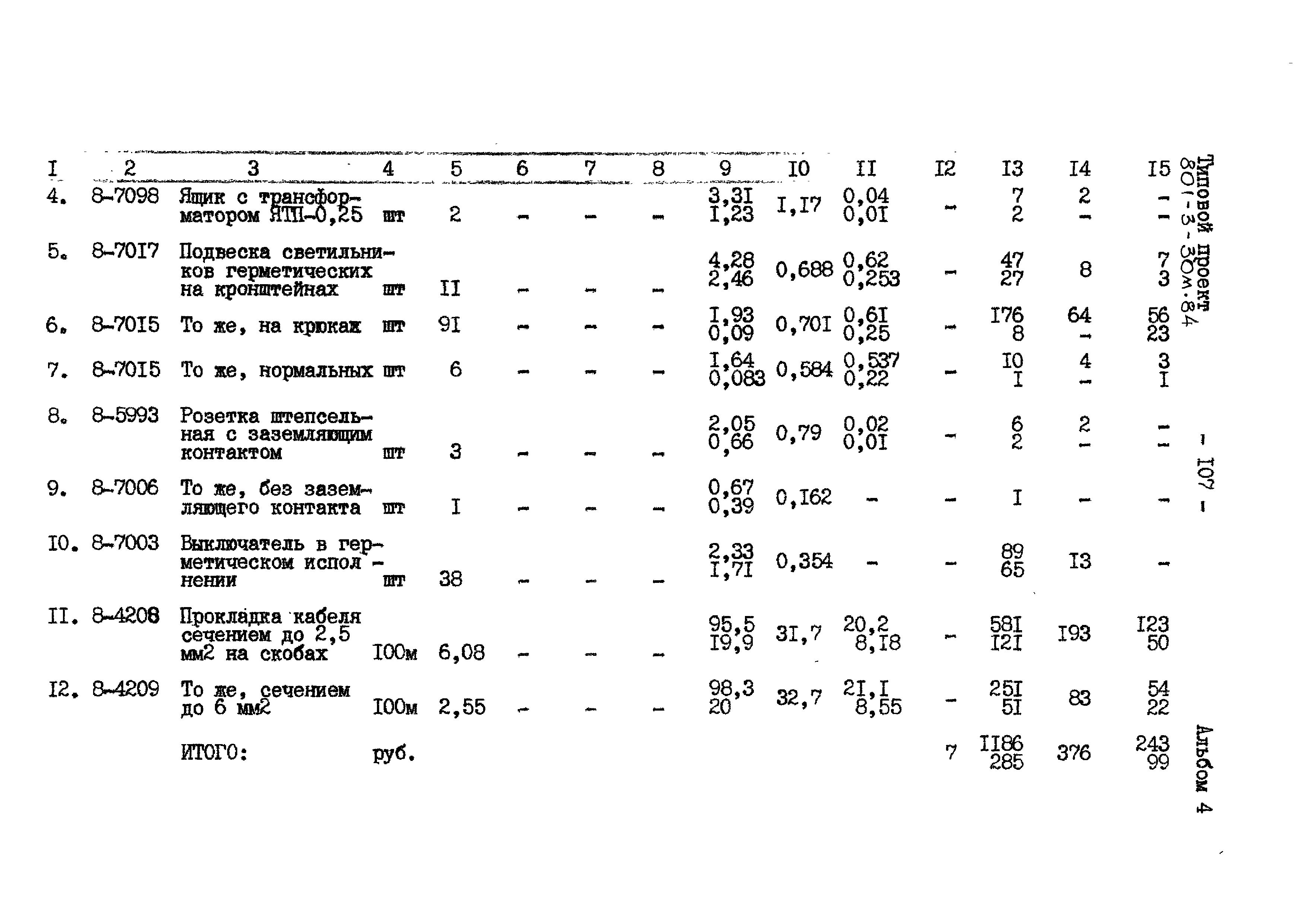 Типовой проект 801-3-30м.84
