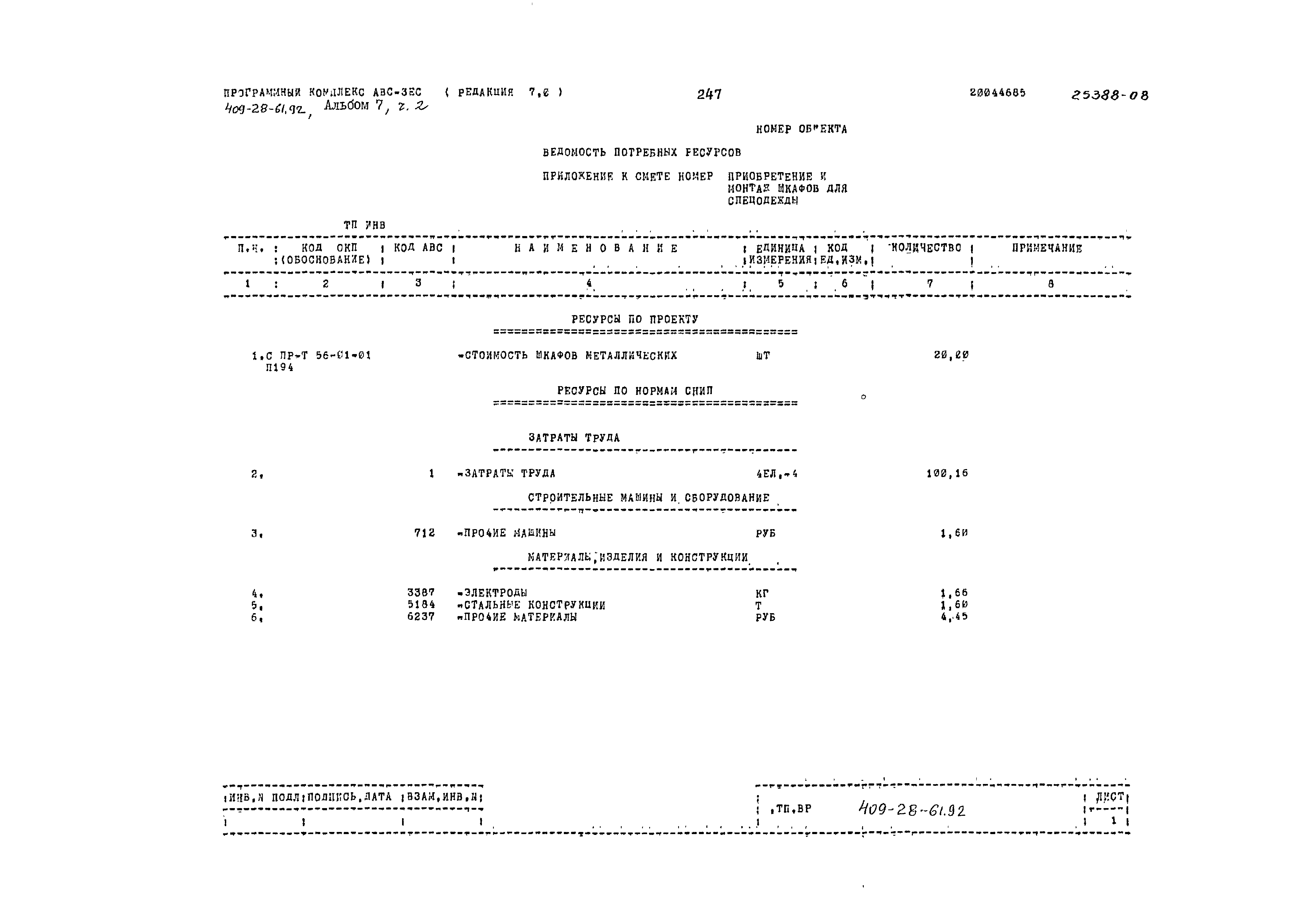 Типовой проект 409-28-61.92