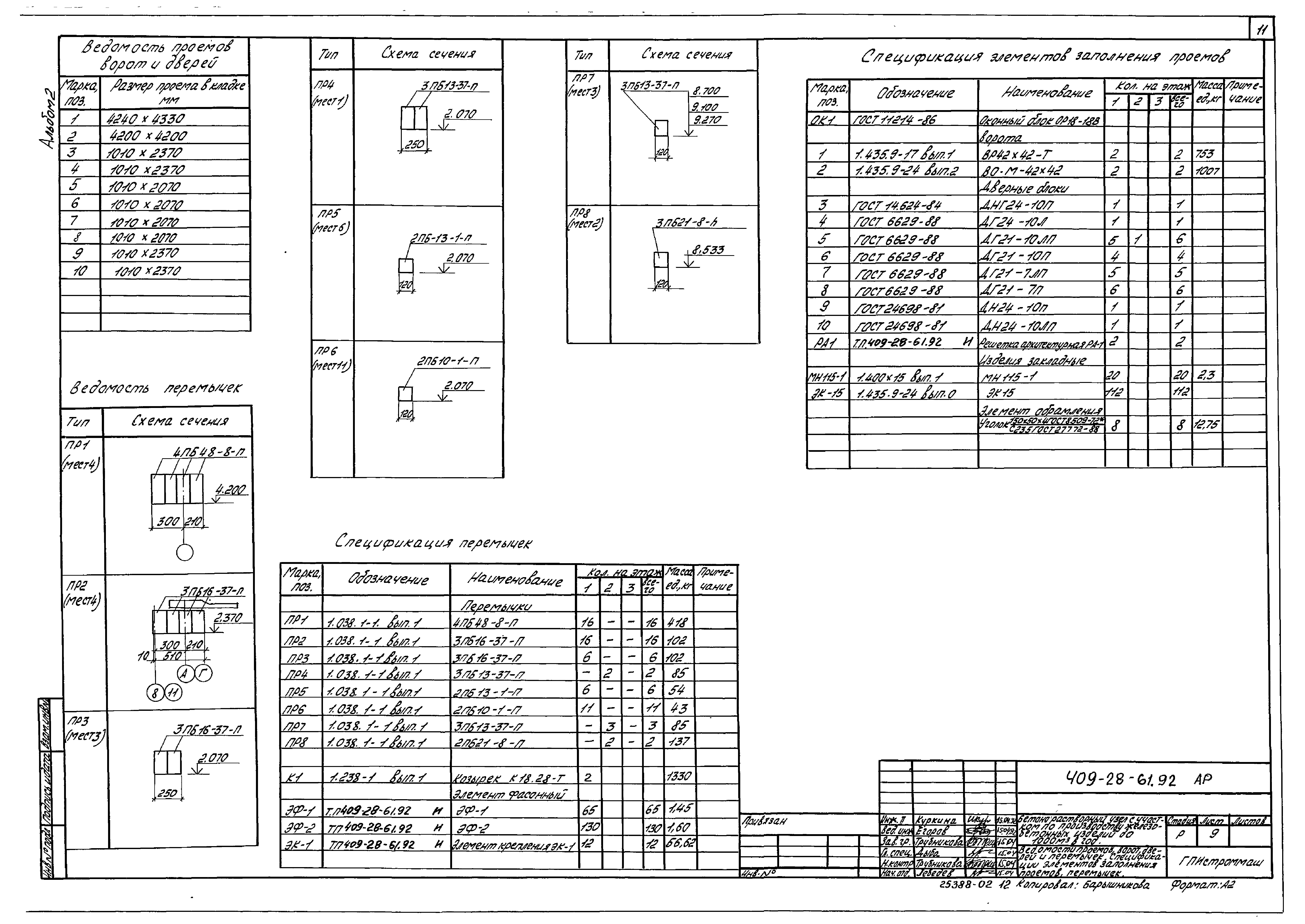 Типовой проект 409-28-61.92