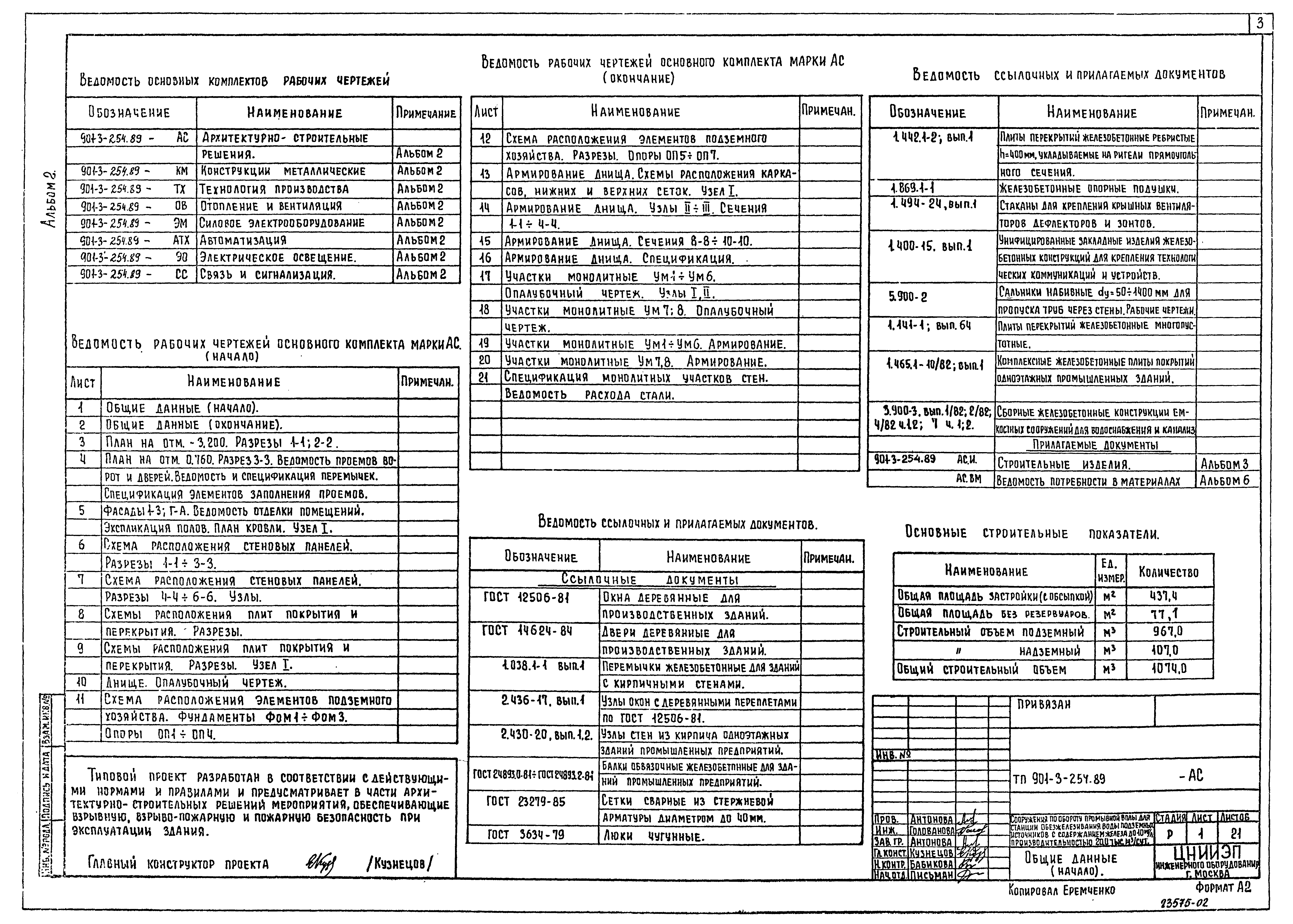 Типовой проект 901-3-254.89