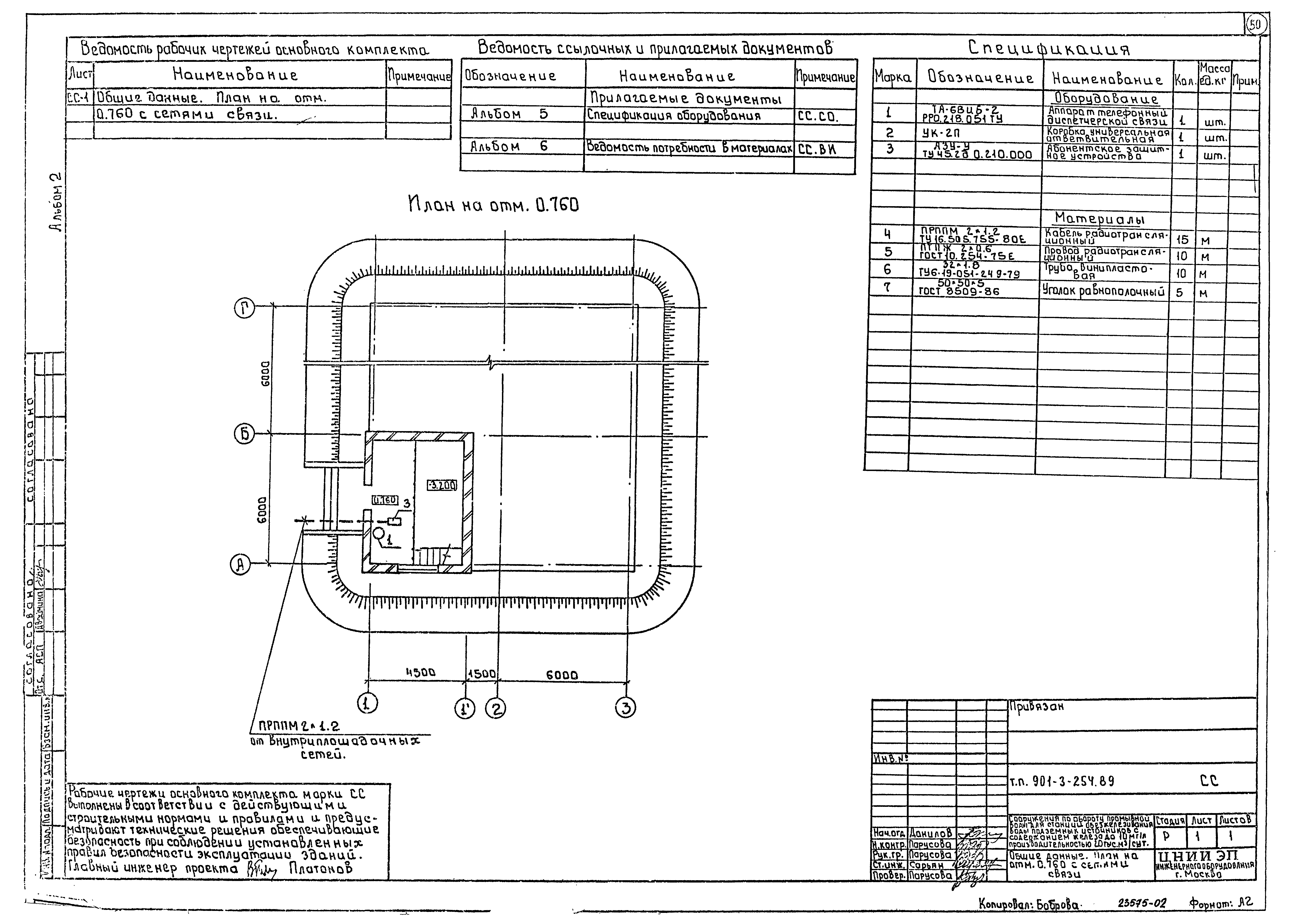 Типовой проект 901-3-254.89