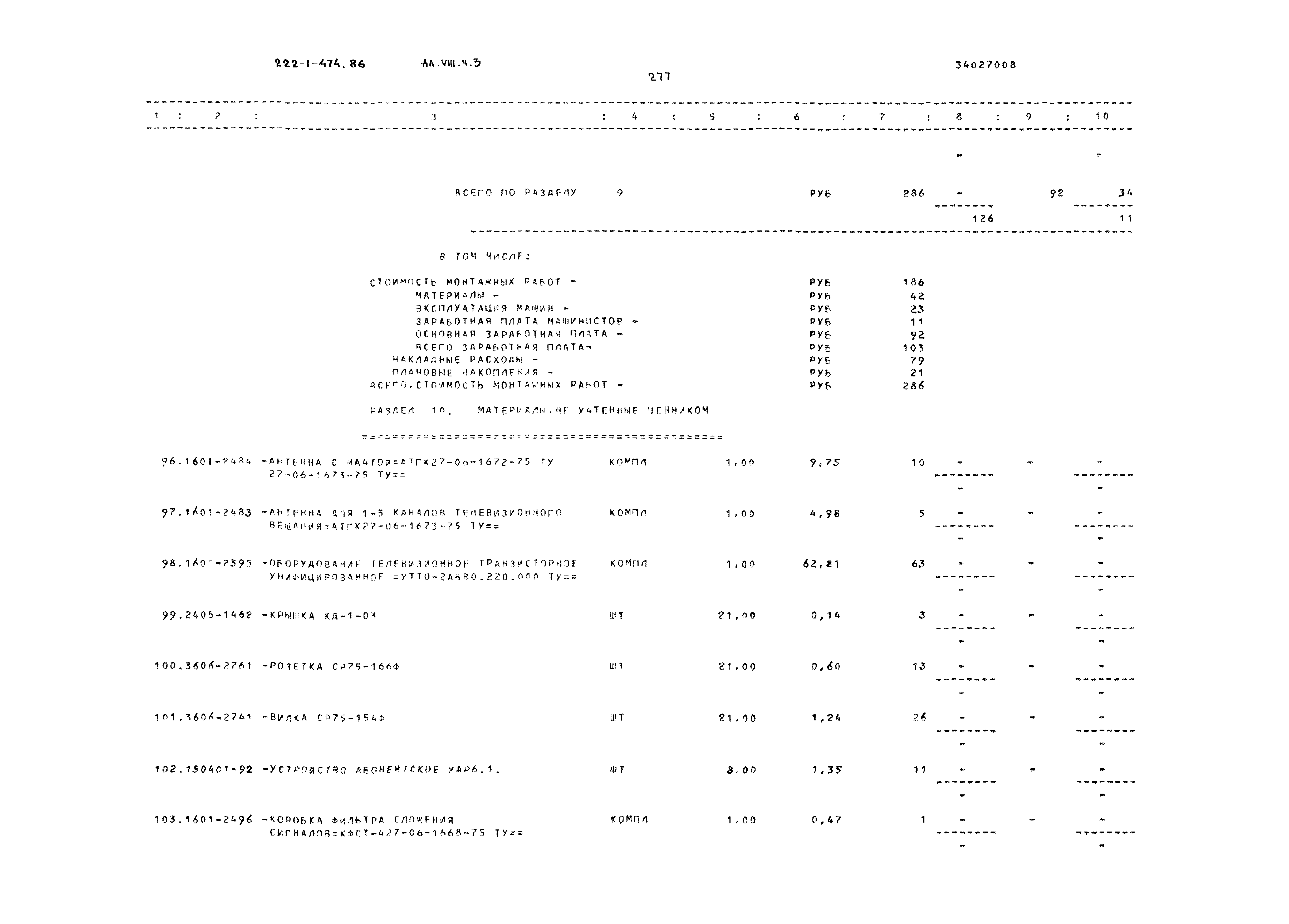 Типовой проект 222-1-474.86