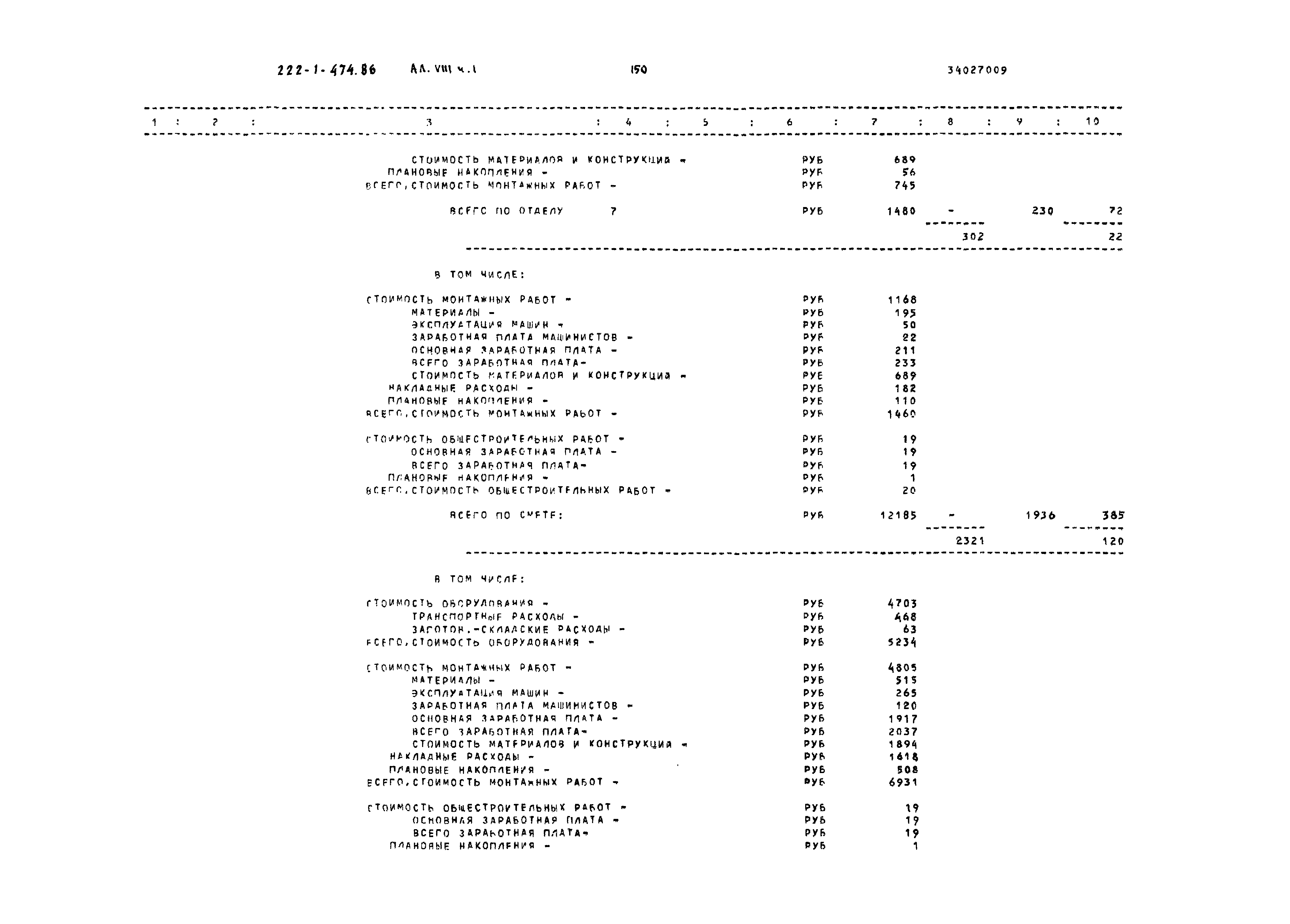 Типовой проект 222-1-474.86