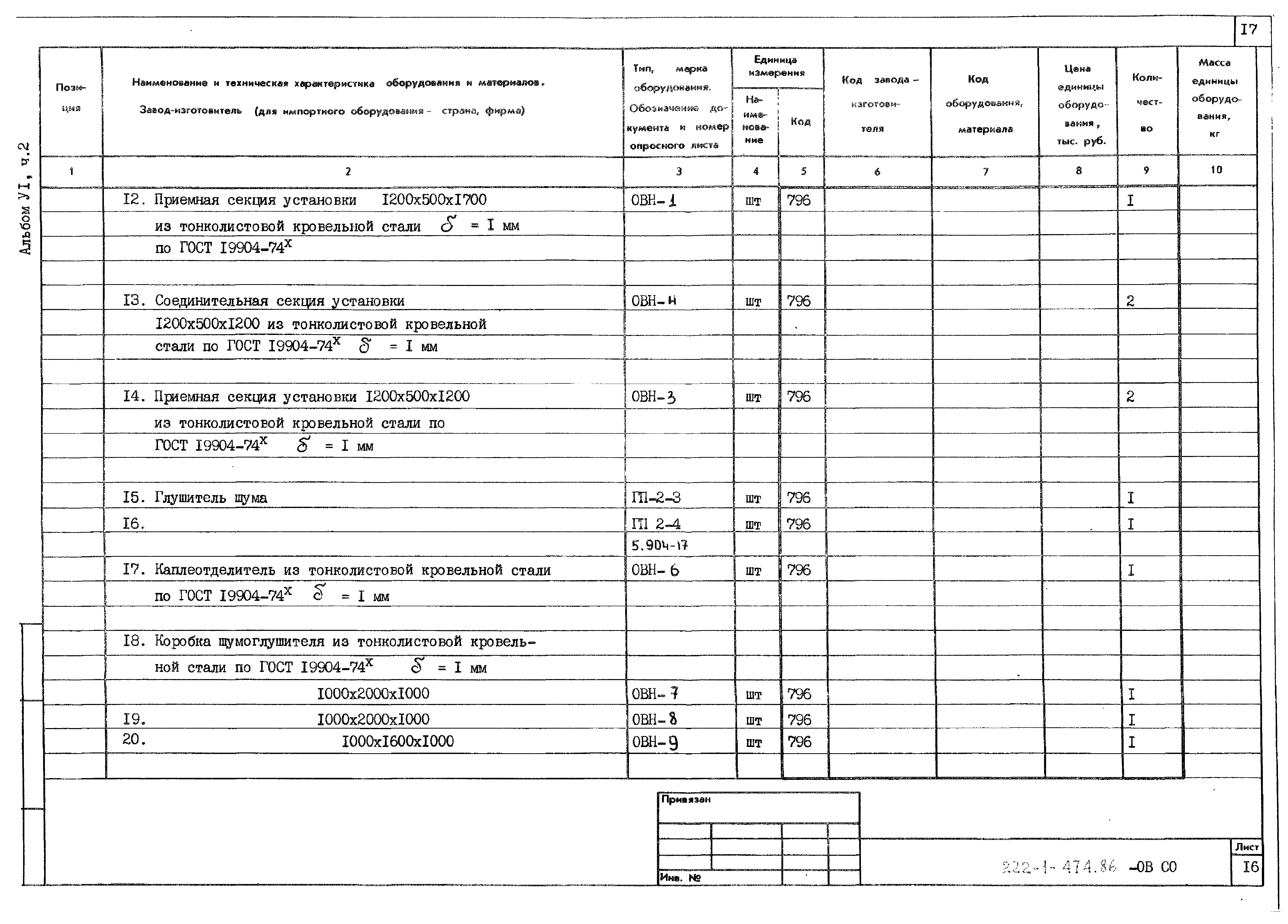 Типовой проект 222-1-474.86