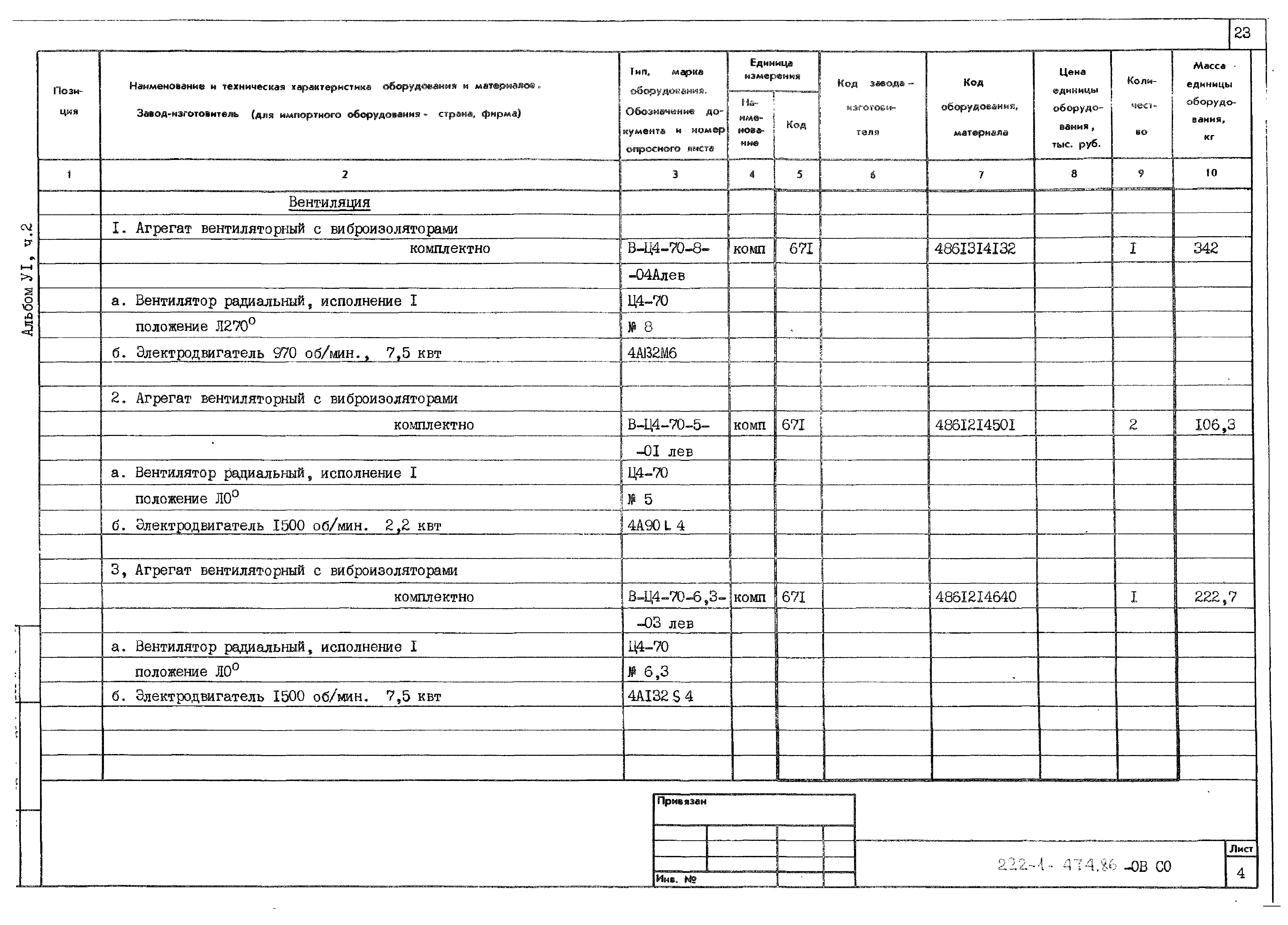 Типовой проект 222-1-474.86