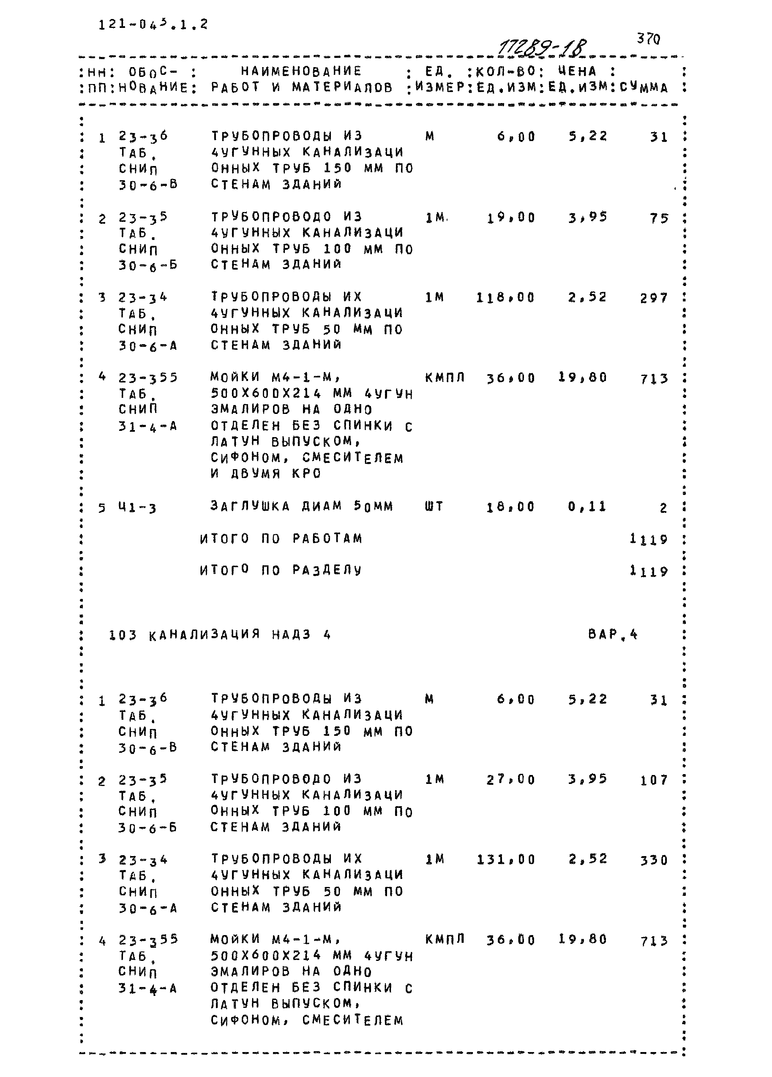 Типовой проект 121-043/1.2