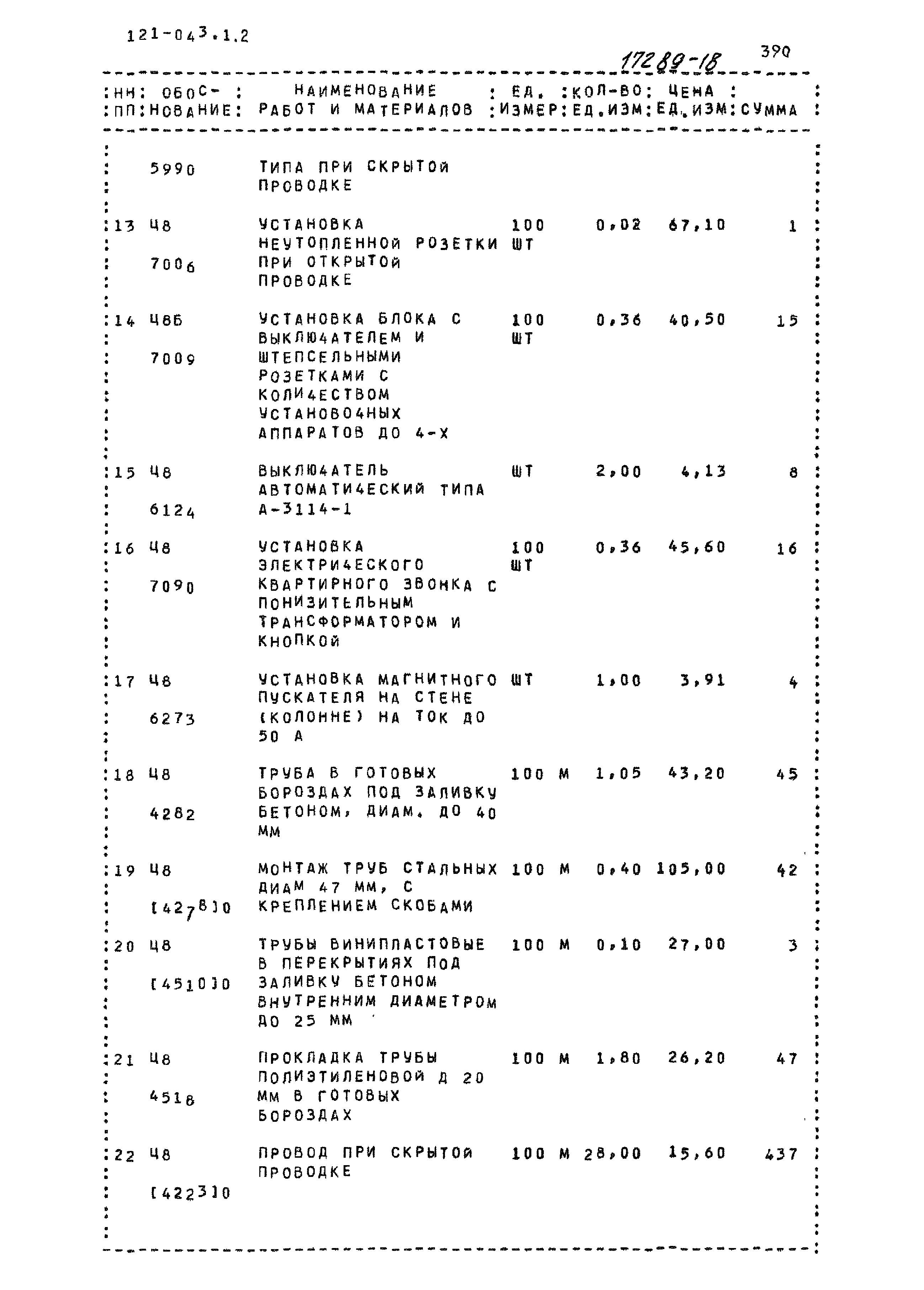 Типовой проект 121-043/1.2