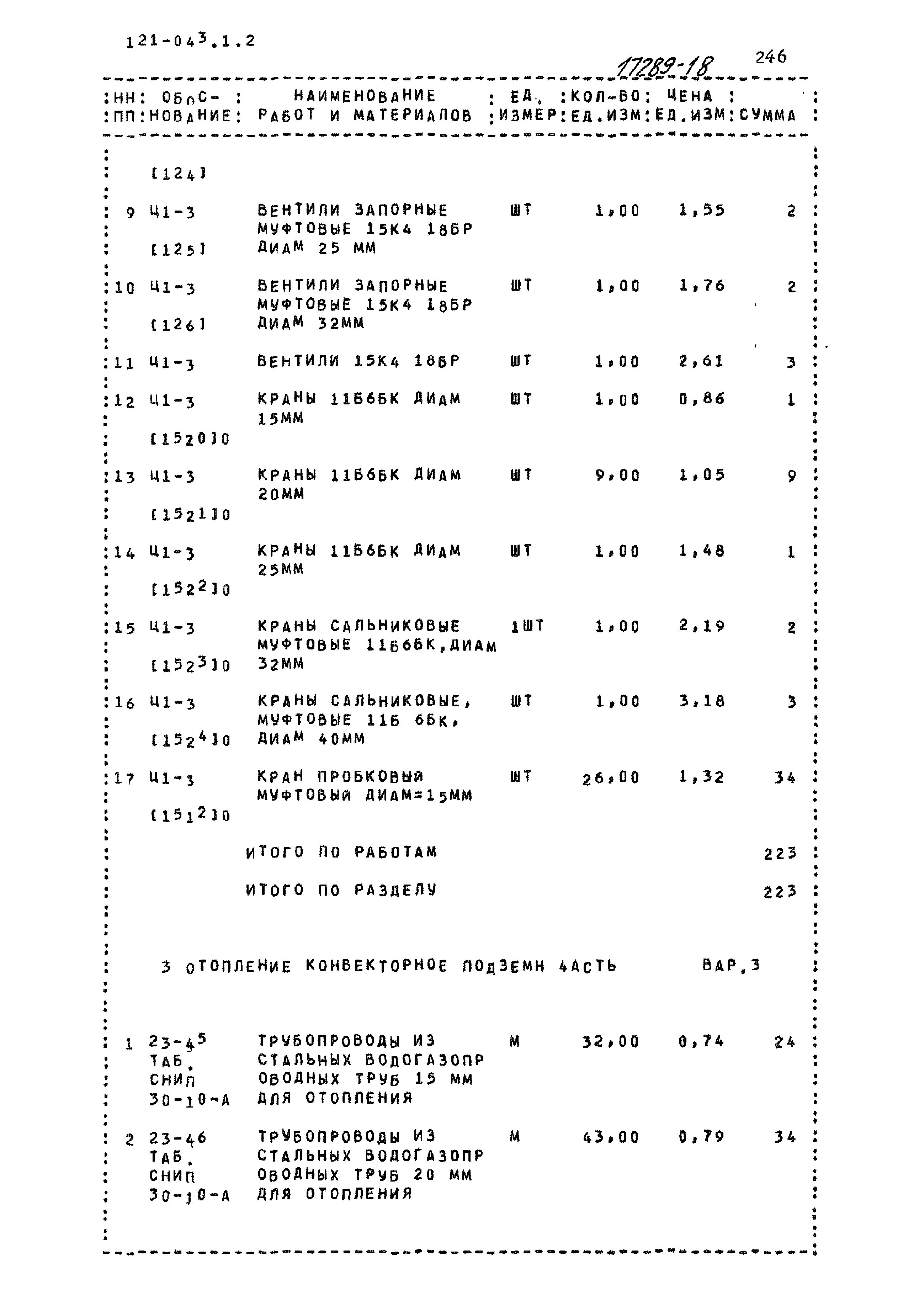 Типовой проект 121-043/1.2