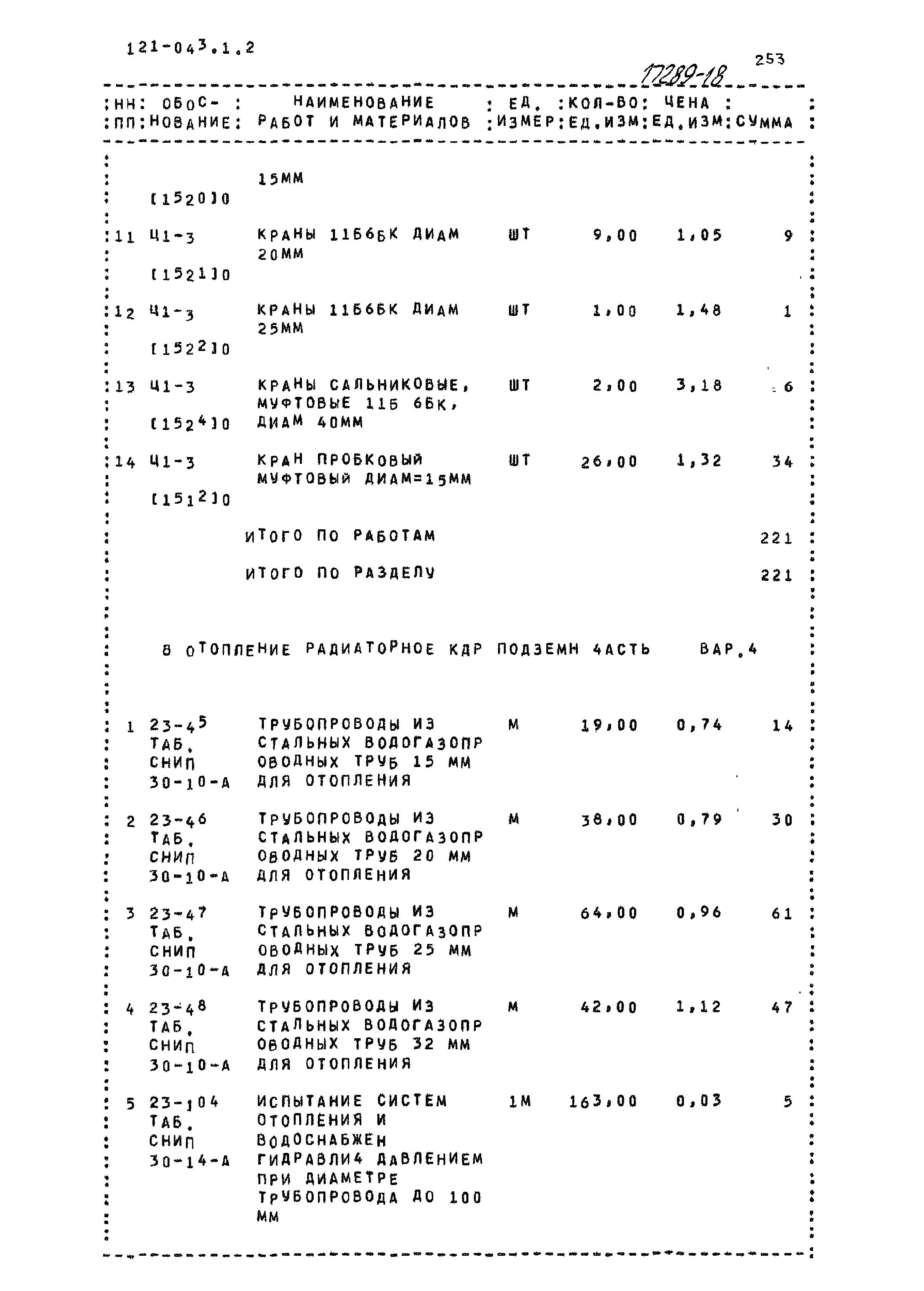 Типовой проект 121-043/1.2