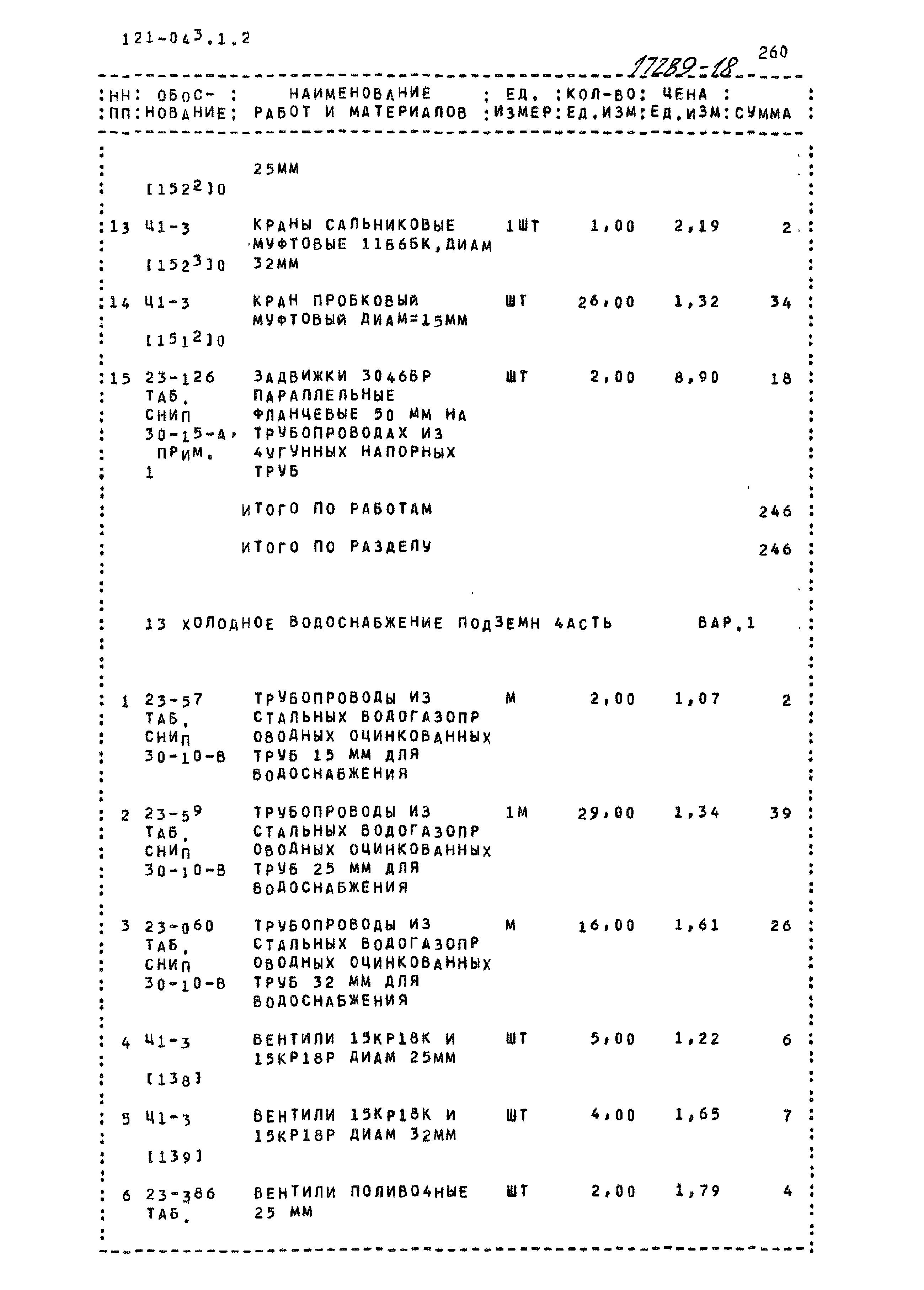 Типовой проект 121-043/1.2