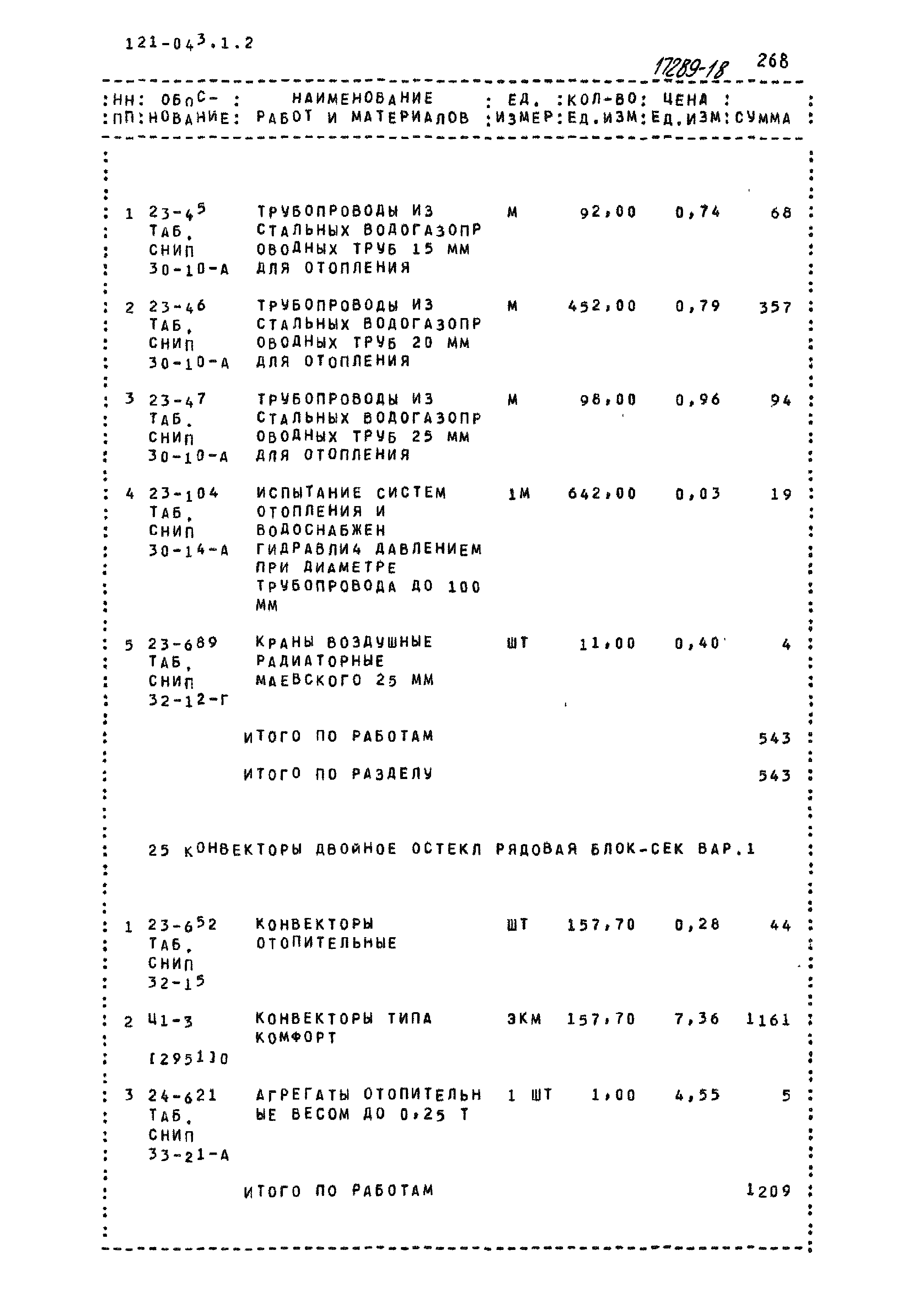 Типовой проект 121-043/1.2