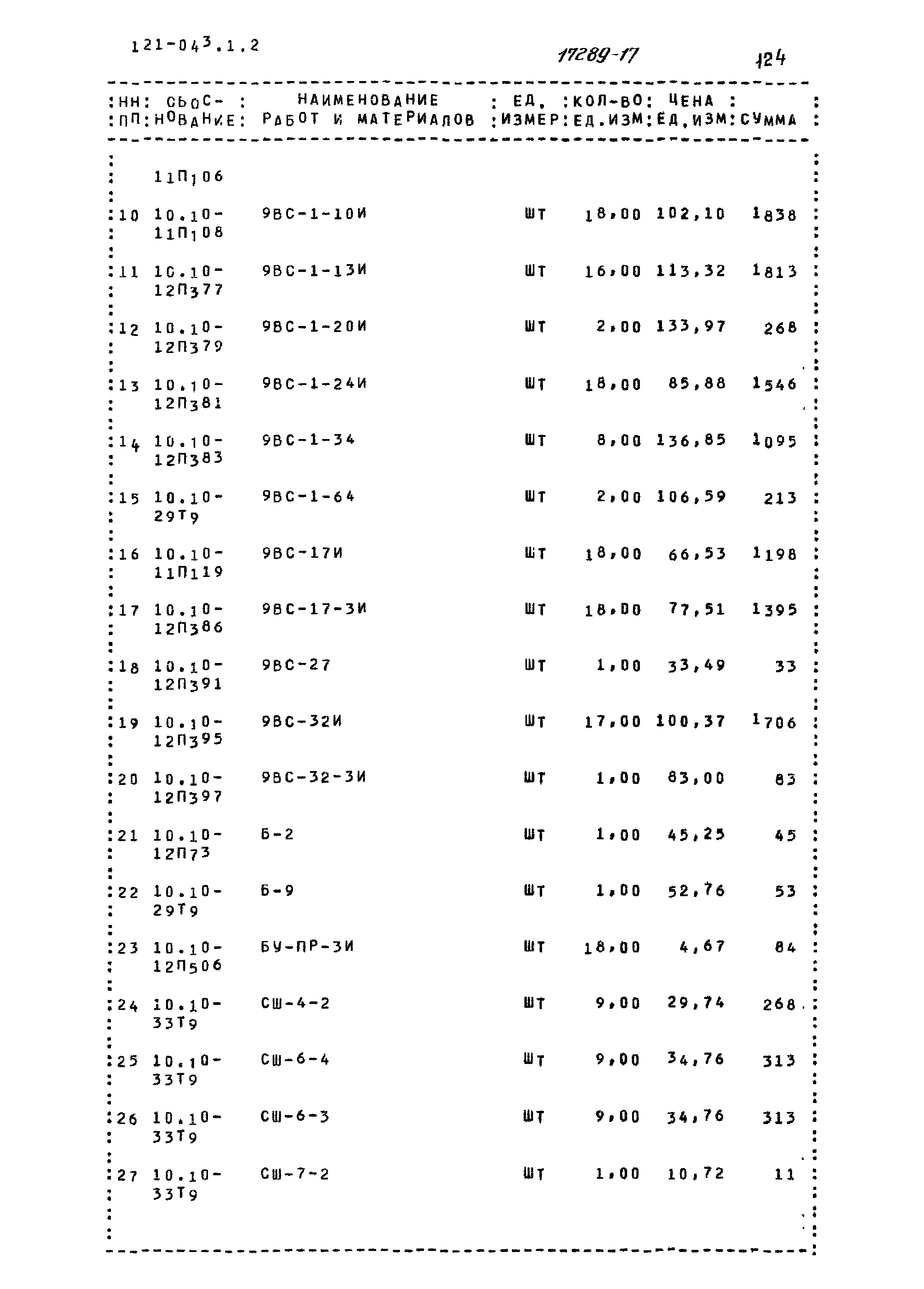 Типовой проект 121-043/1.2