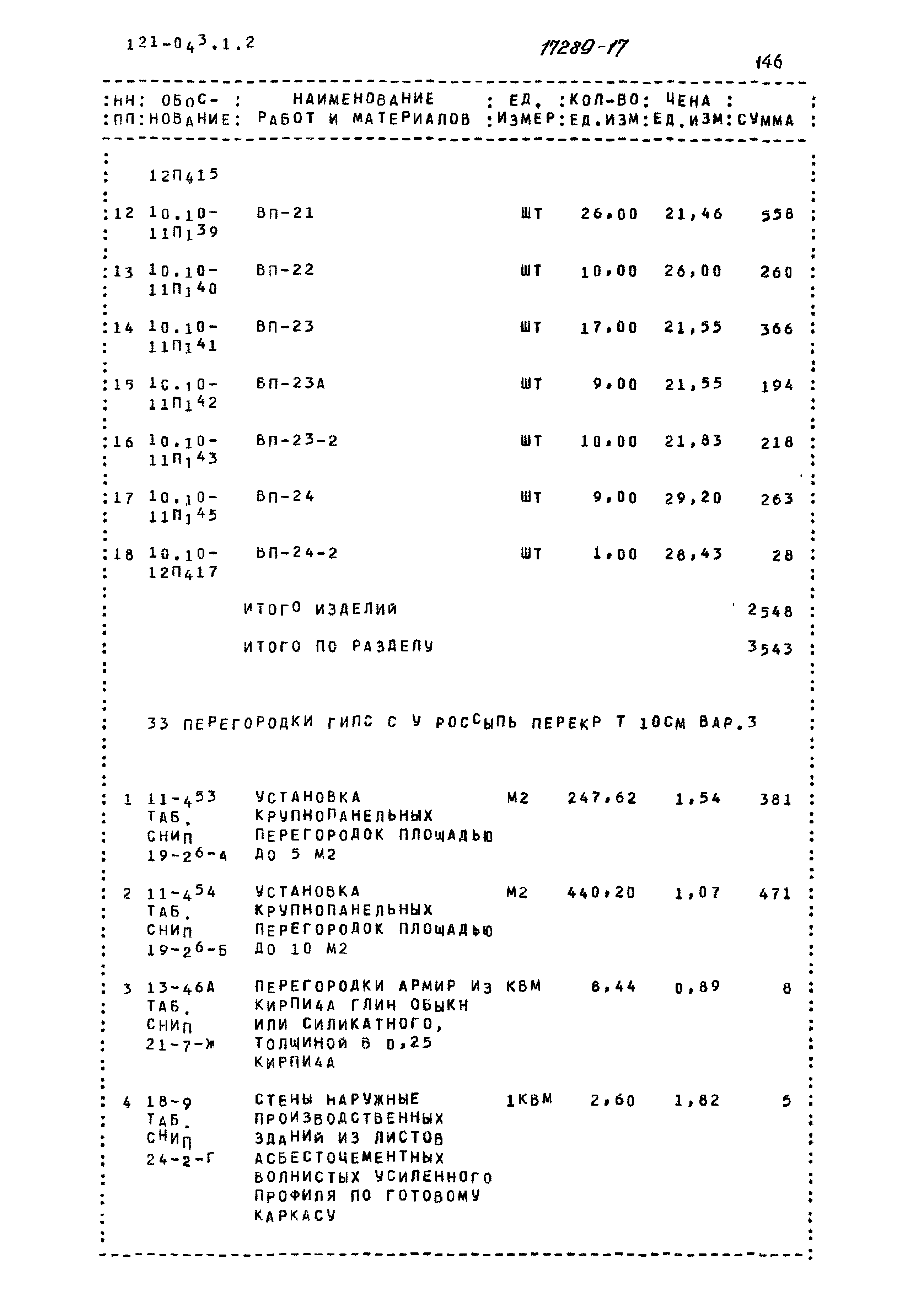 Типовой проект 121-043/1.2