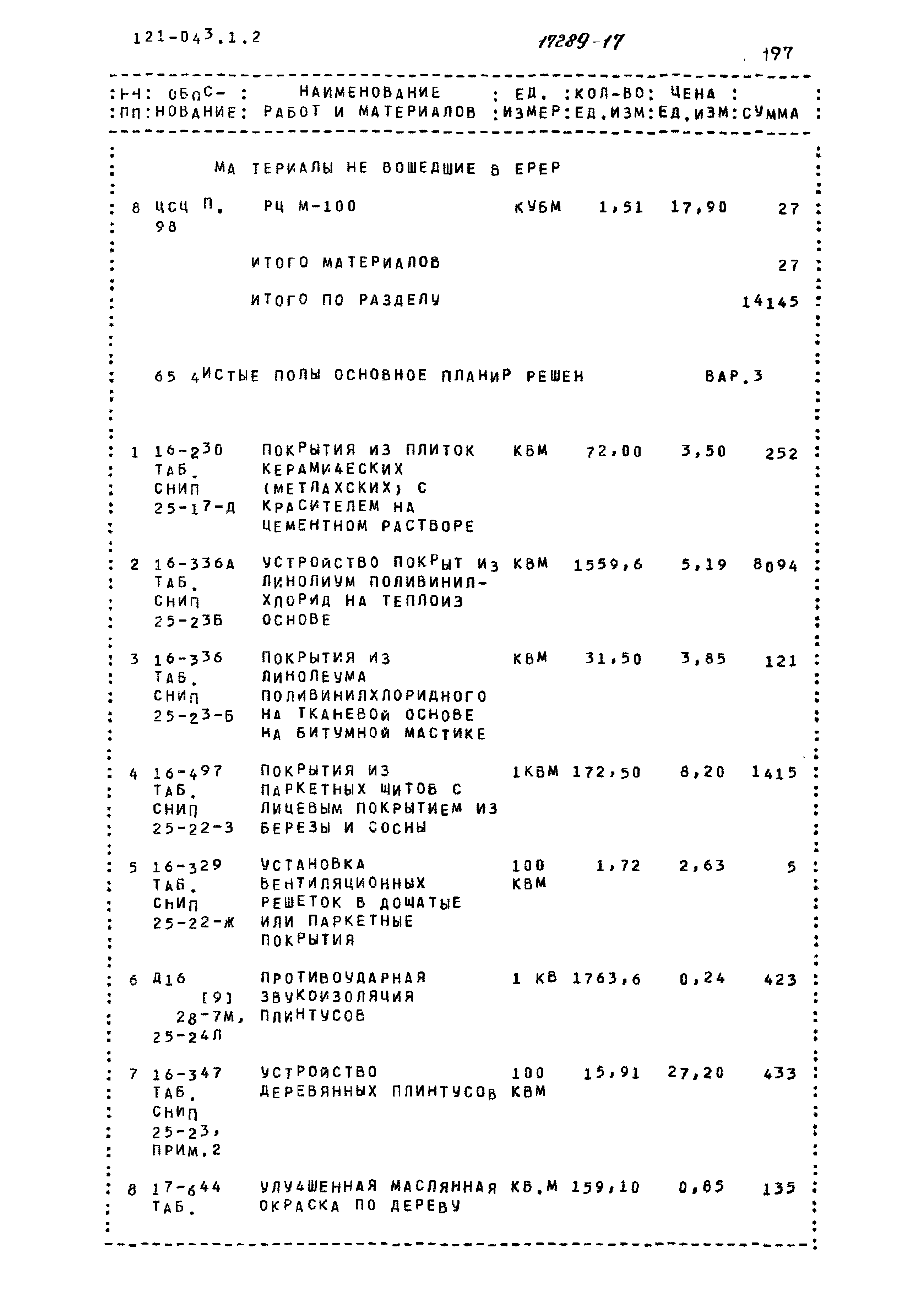 Типовой проект 121-043/1.2