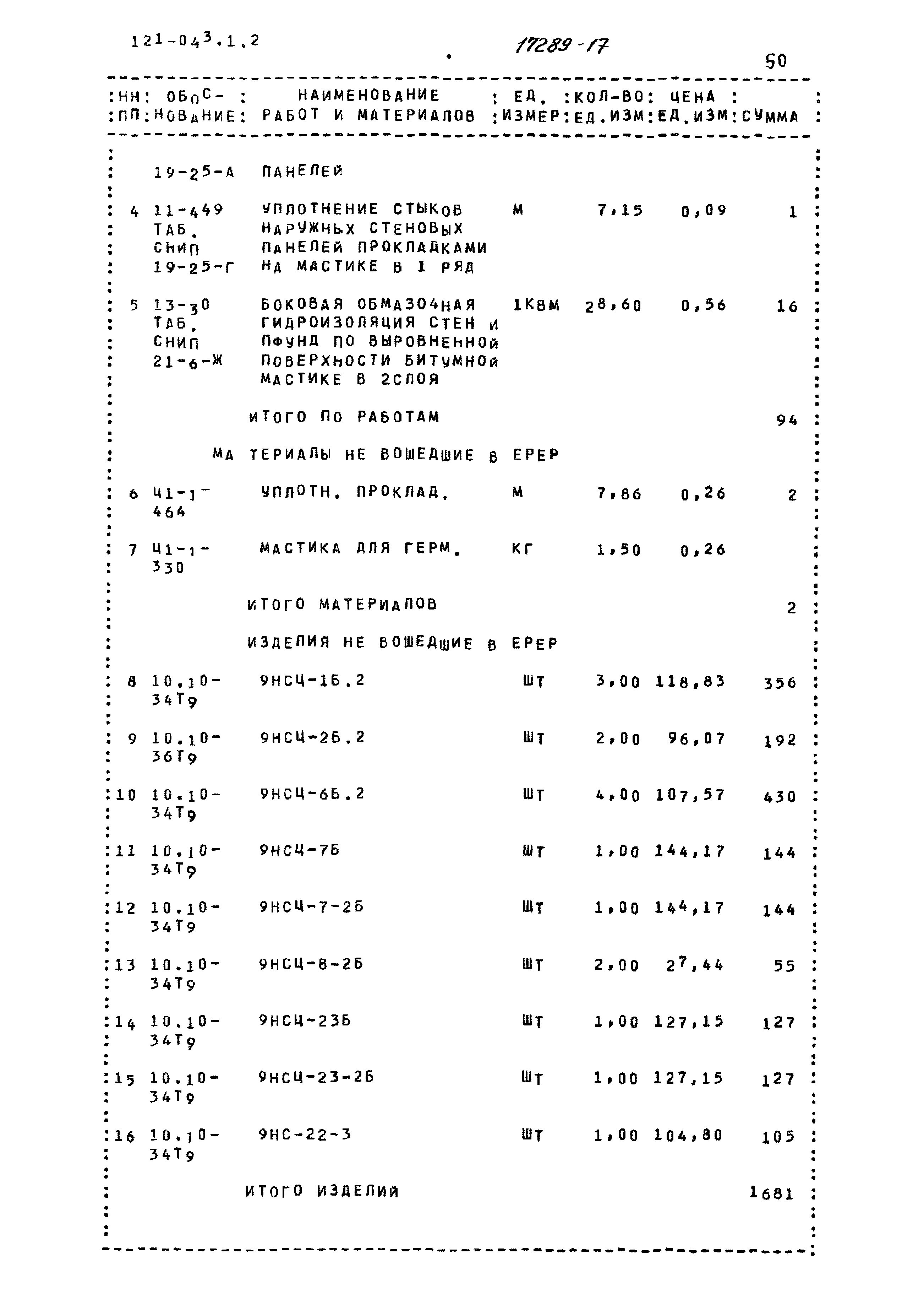 Типовой проект 121-043/1.2