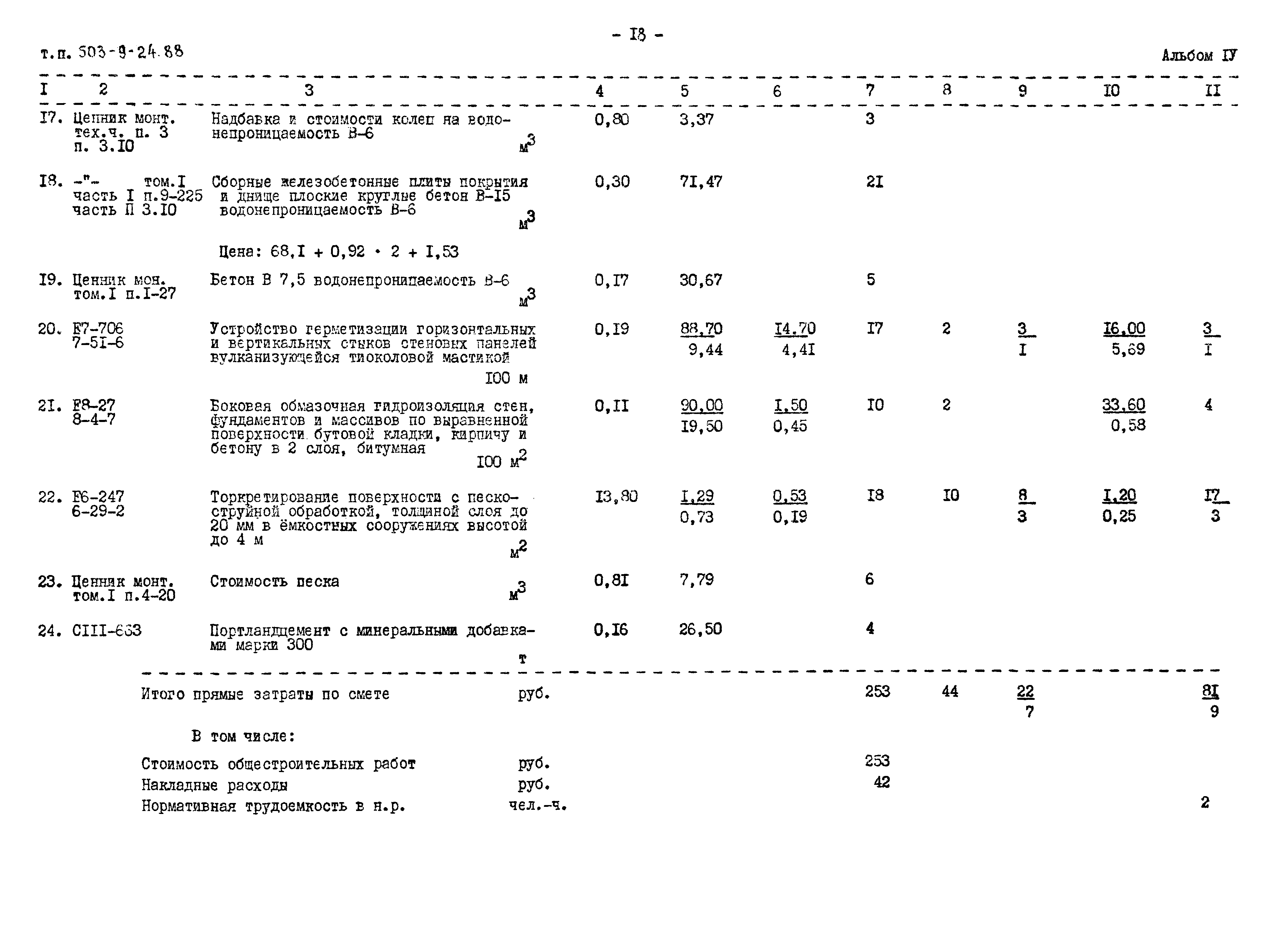 Типовой проект 503-9-24.88