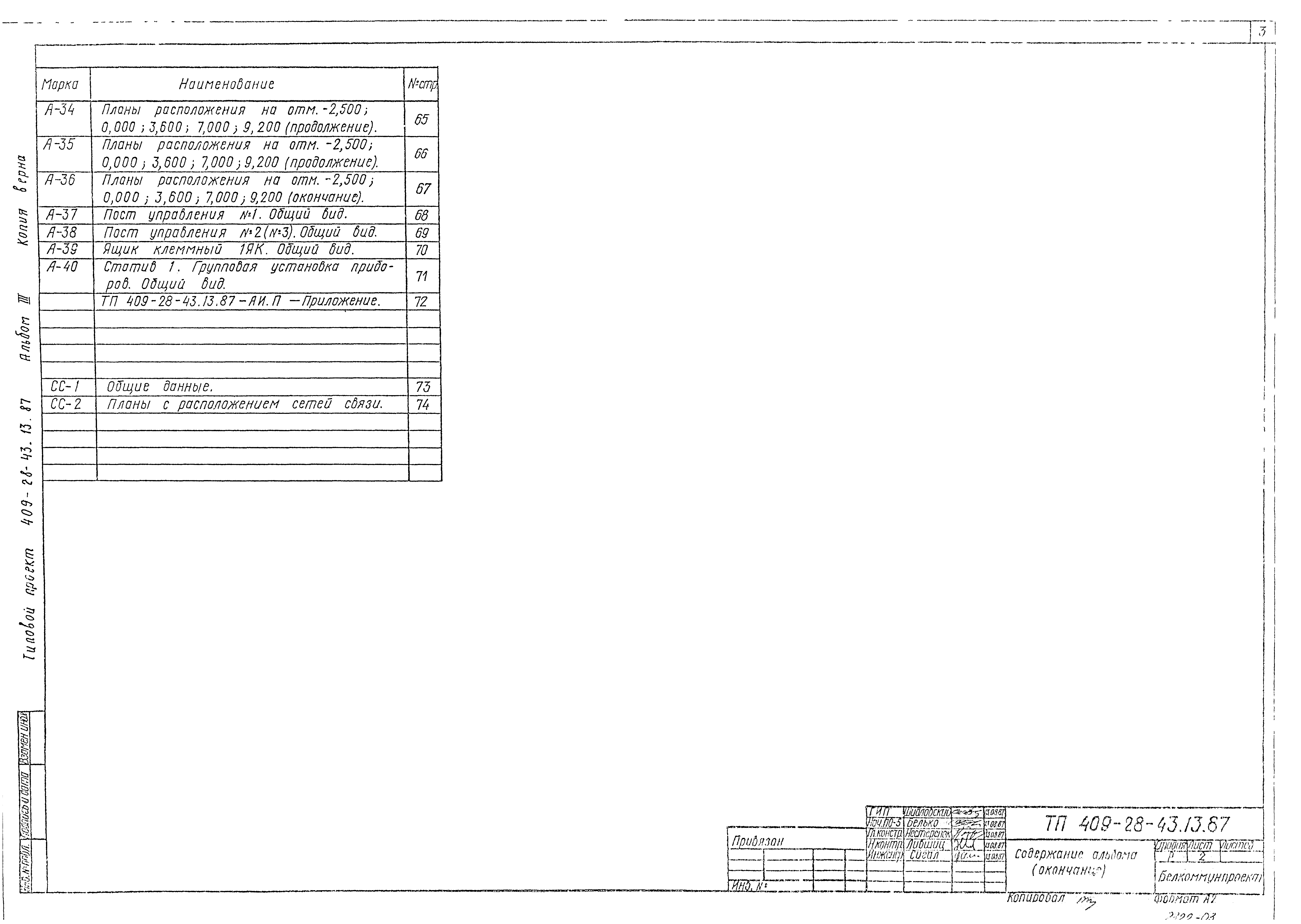Типовой проект 409-28-43.13.87