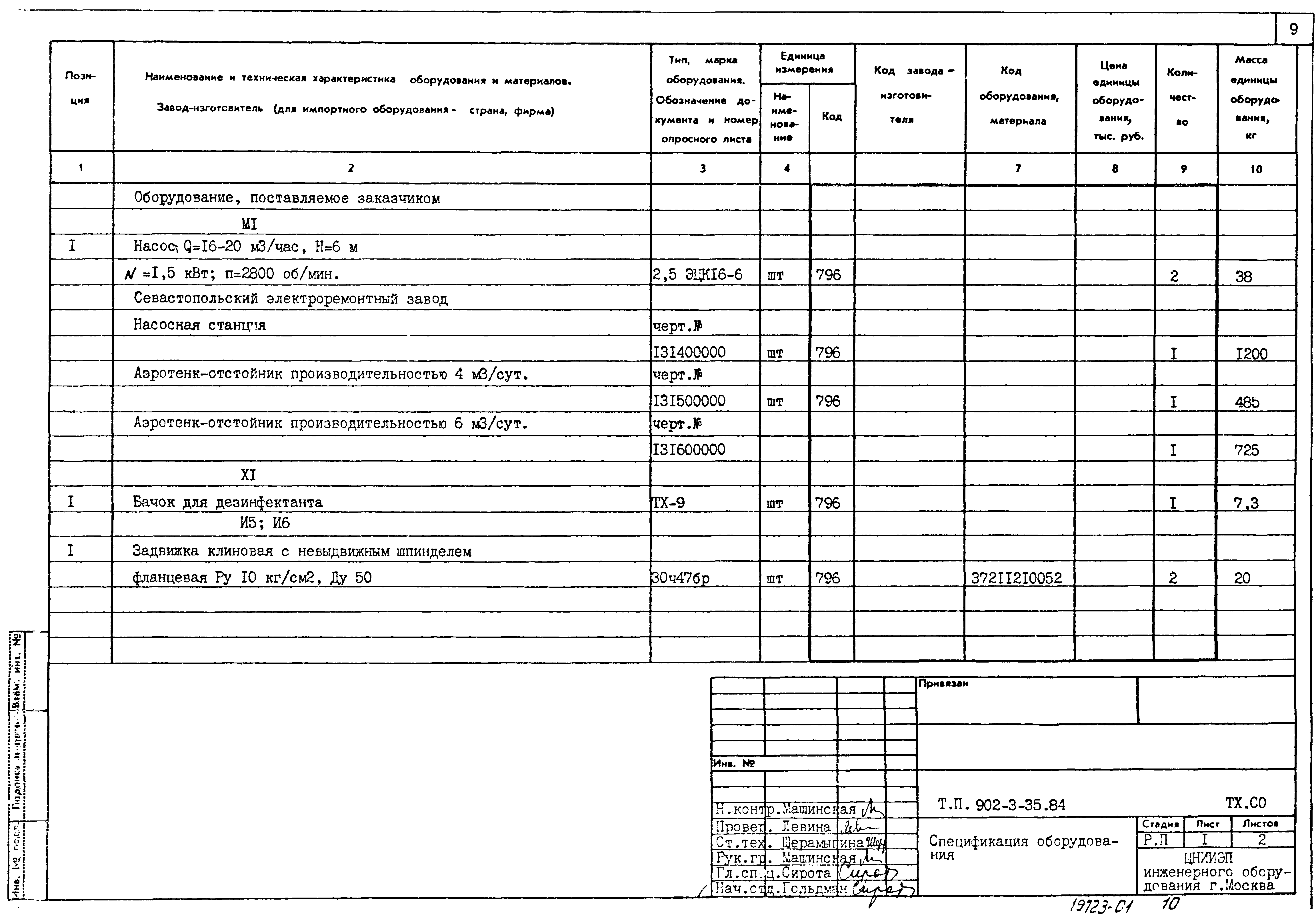 Типовой проект 902-3-35.84