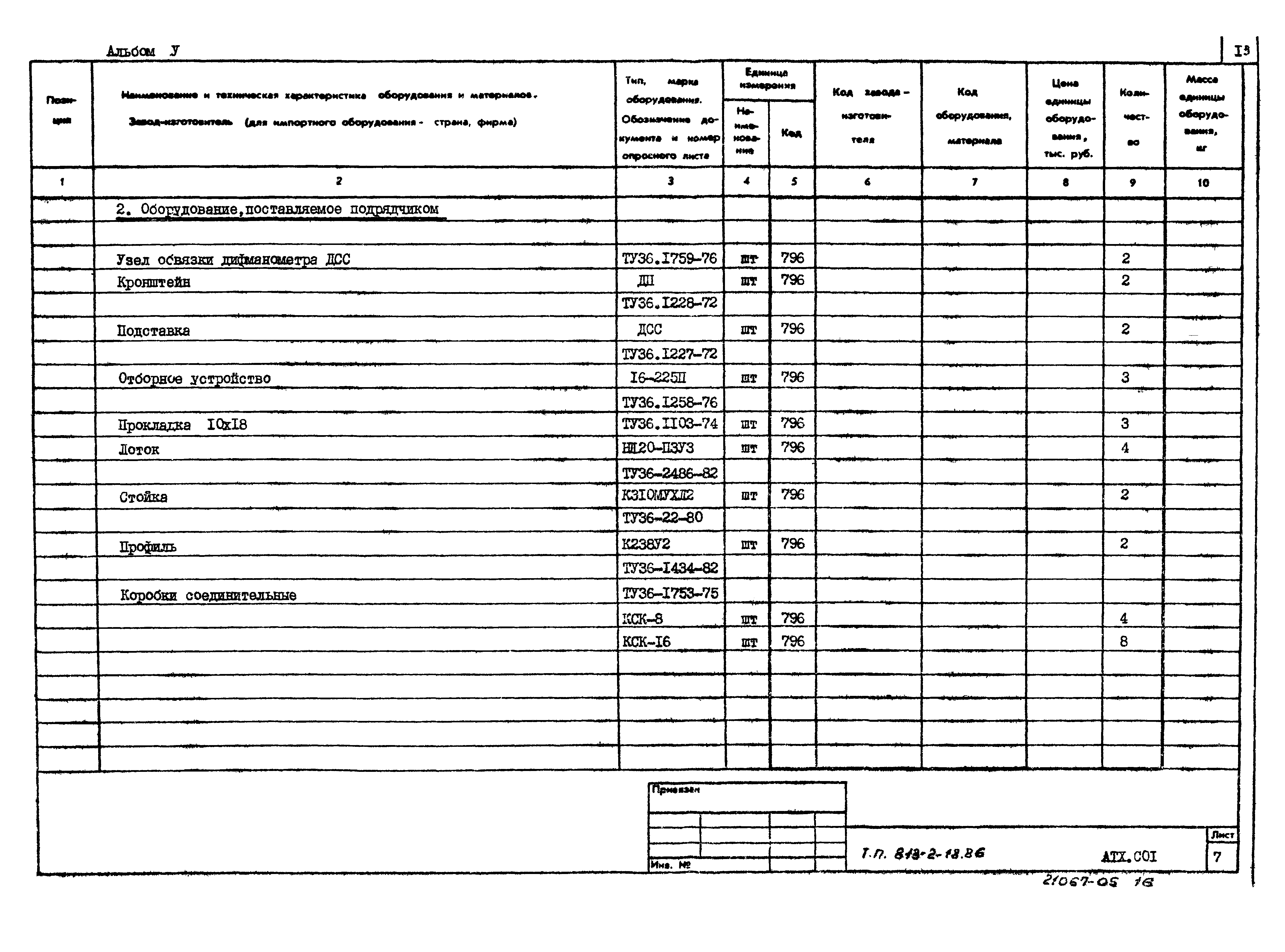 Типовой проект 813-2-18.86