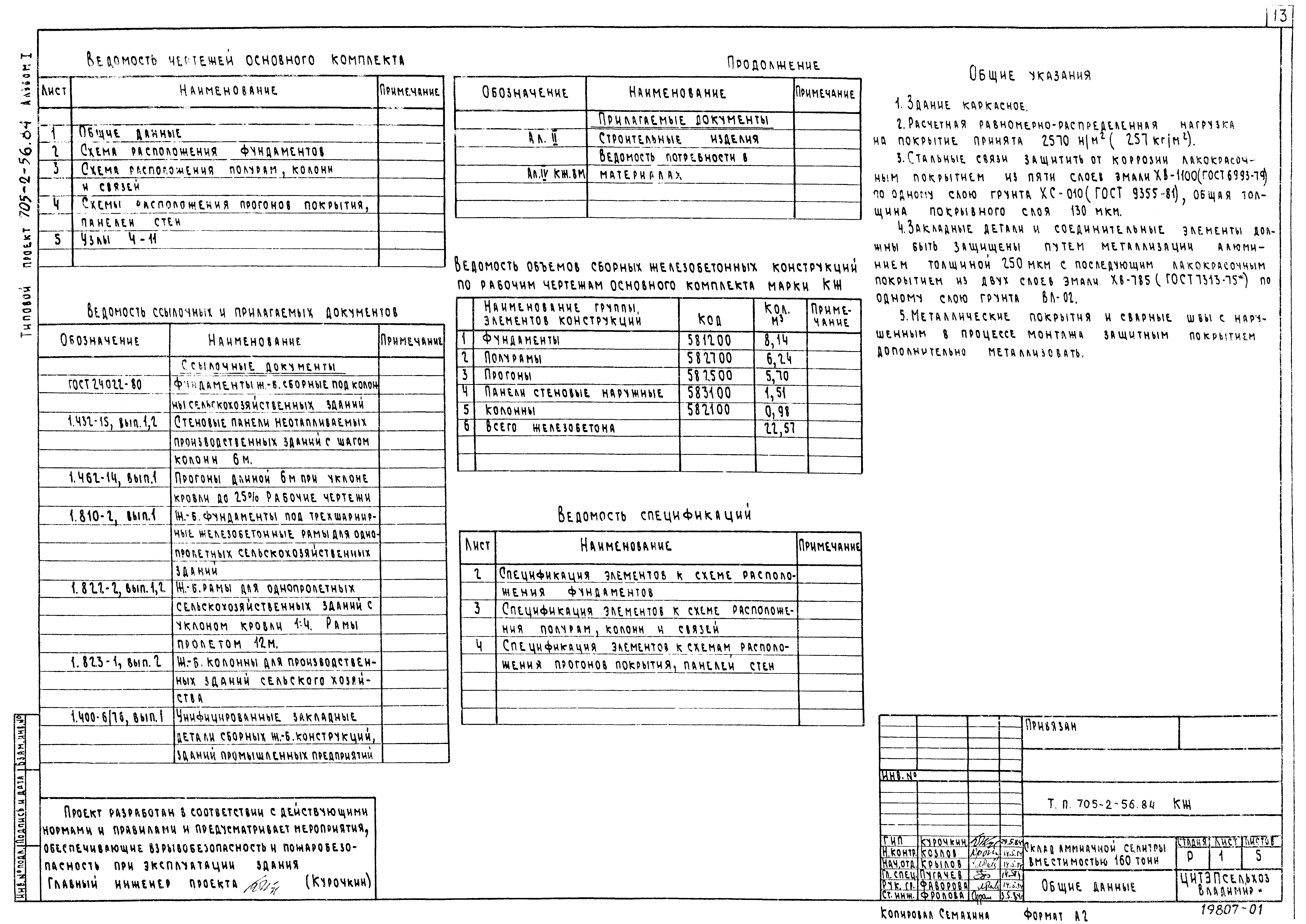 Типовой проект 705-2-56.84