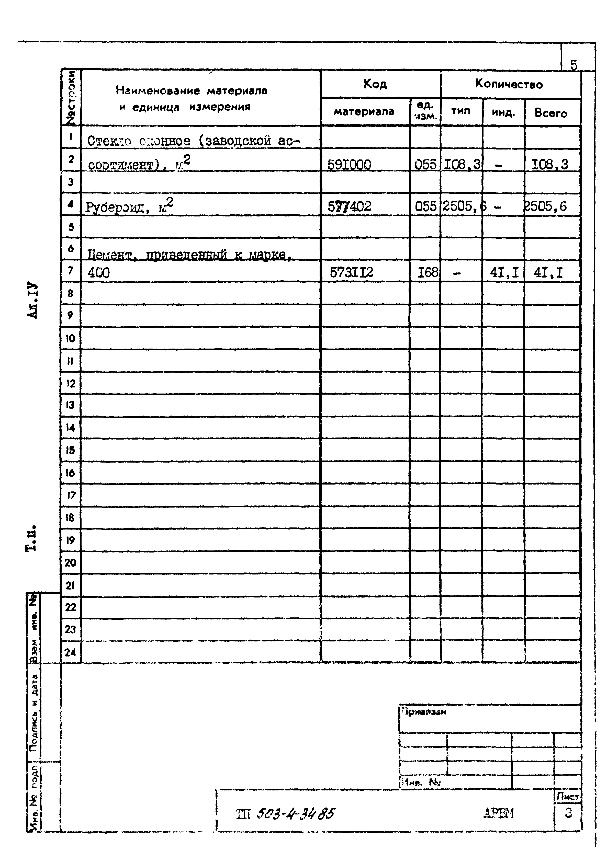 Типовой проект 503-4-34.85
