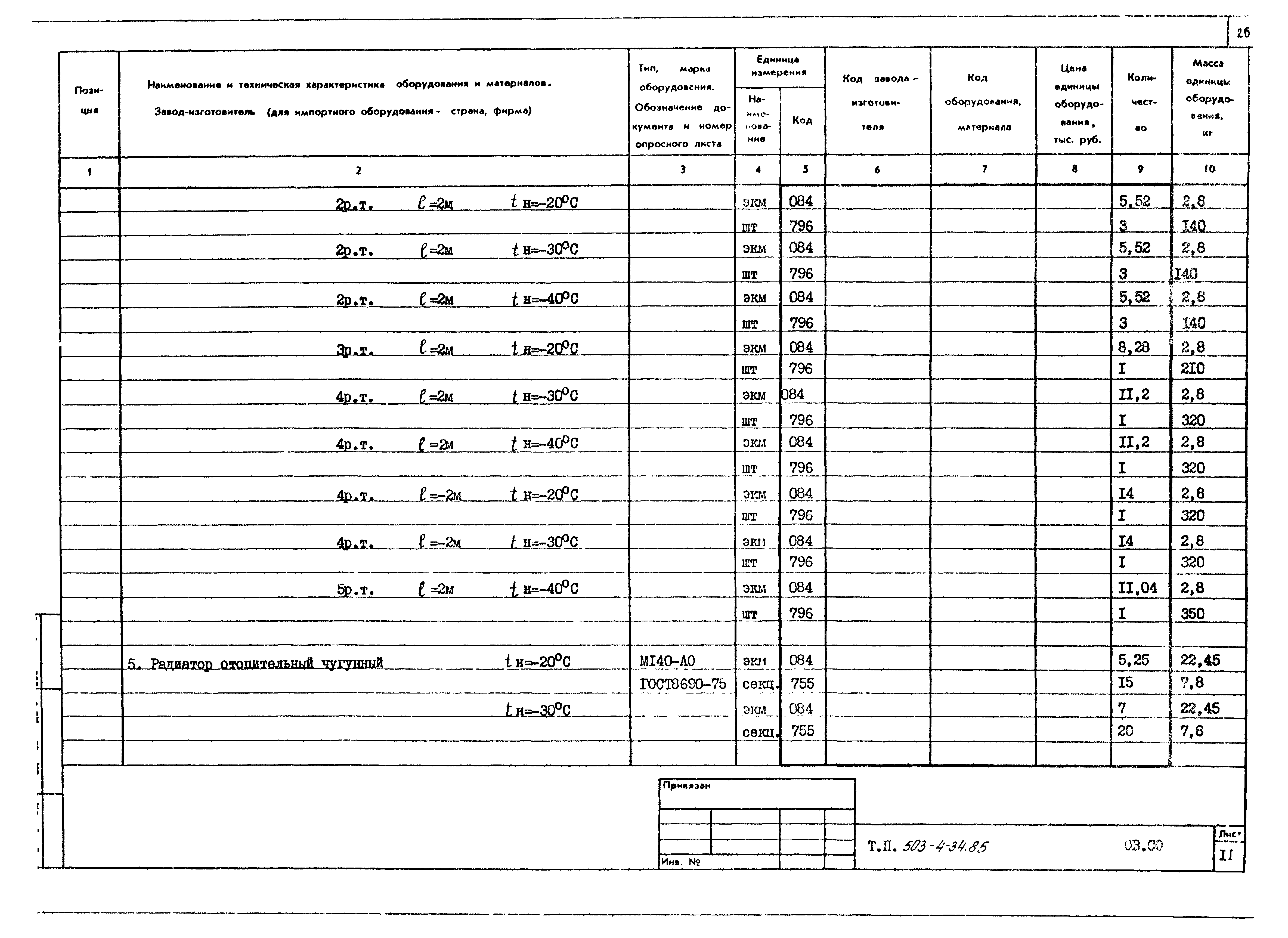 Типовой проект 503-4-34.85
